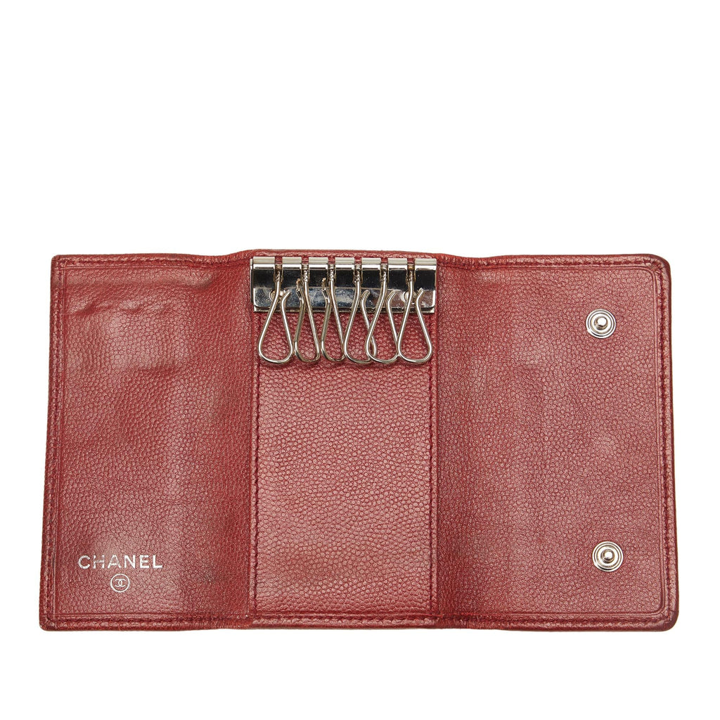 Chanel CC Caviar Leather Key Holder