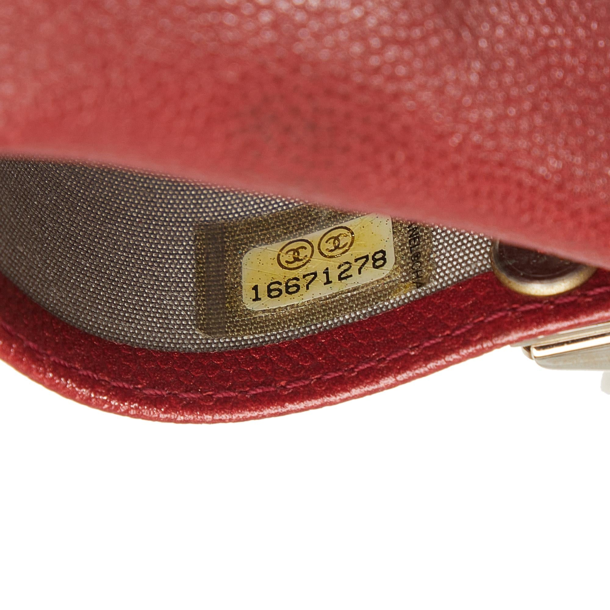 Chanel CC Caviar Leather Key Holder