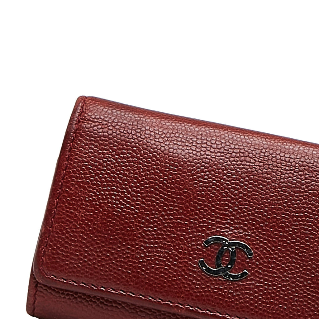 Chanel CC Caviar Leather Key Holder