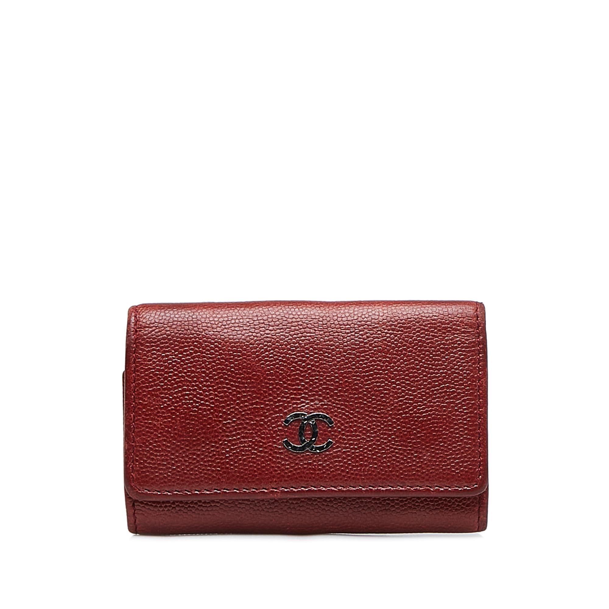 Chanel CC Caviar Leather Key Holder