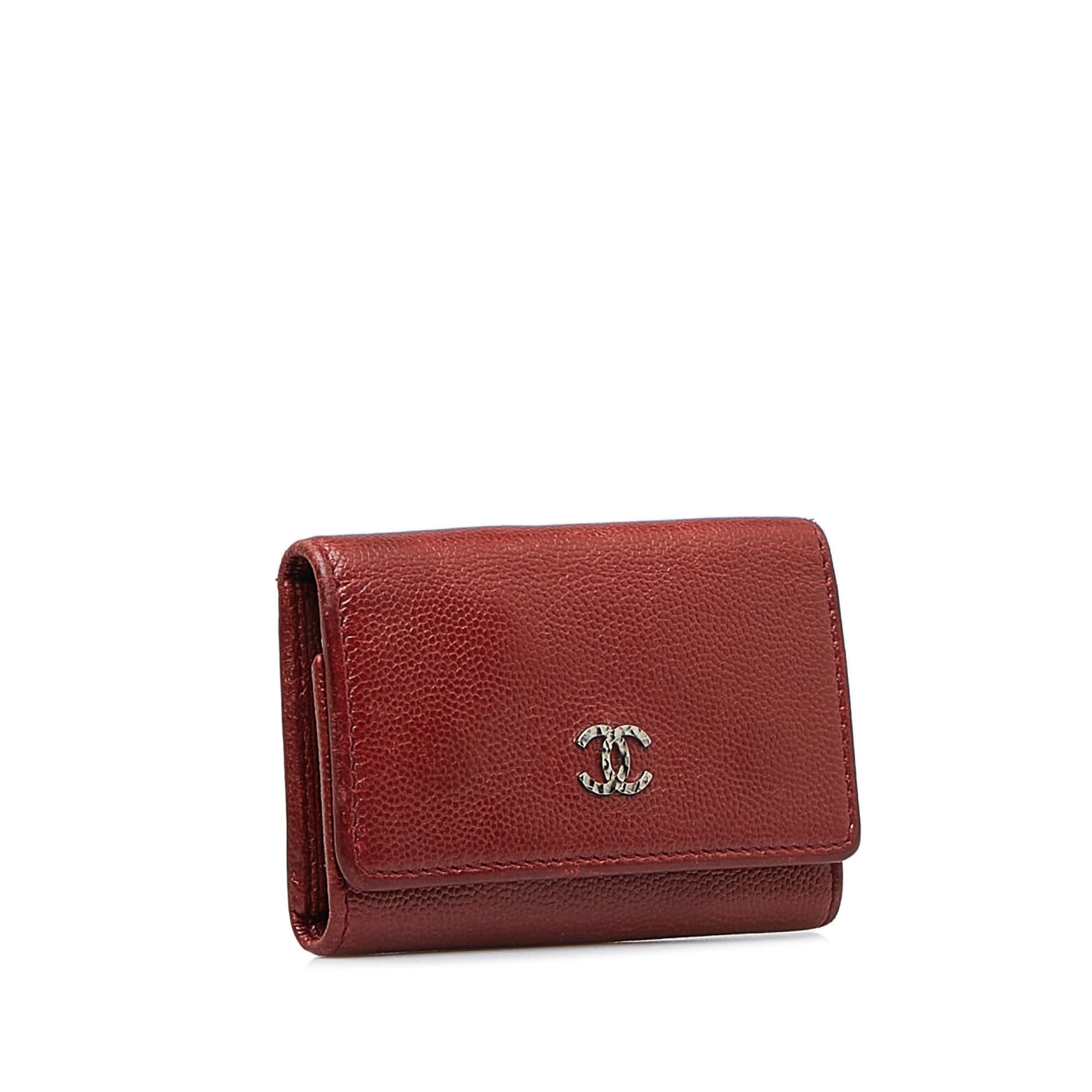 Chanel CC Caviar Leather Key Holder