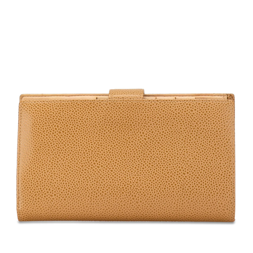 Chanel CC Caviar Leather Long Wallet (SHG-mY85SQ)