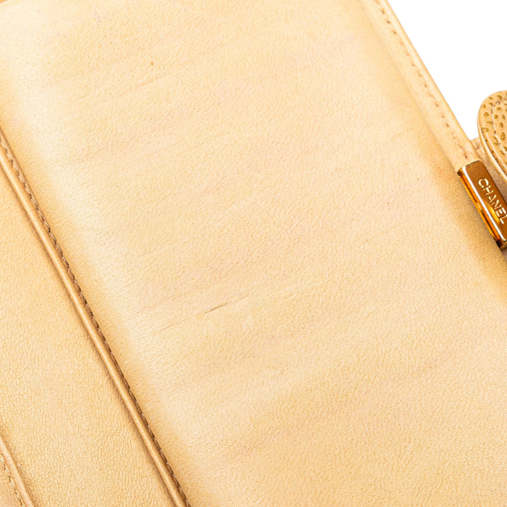 Chanel CC Caviar Leather Long Wallet (SHG-mY85SQ)
