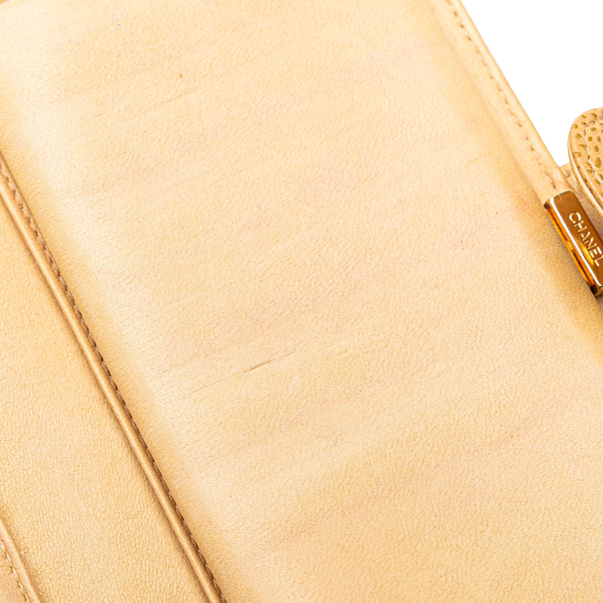 Chanel CC Caviar Leather Long Wallet (SHG-mY85SQ)