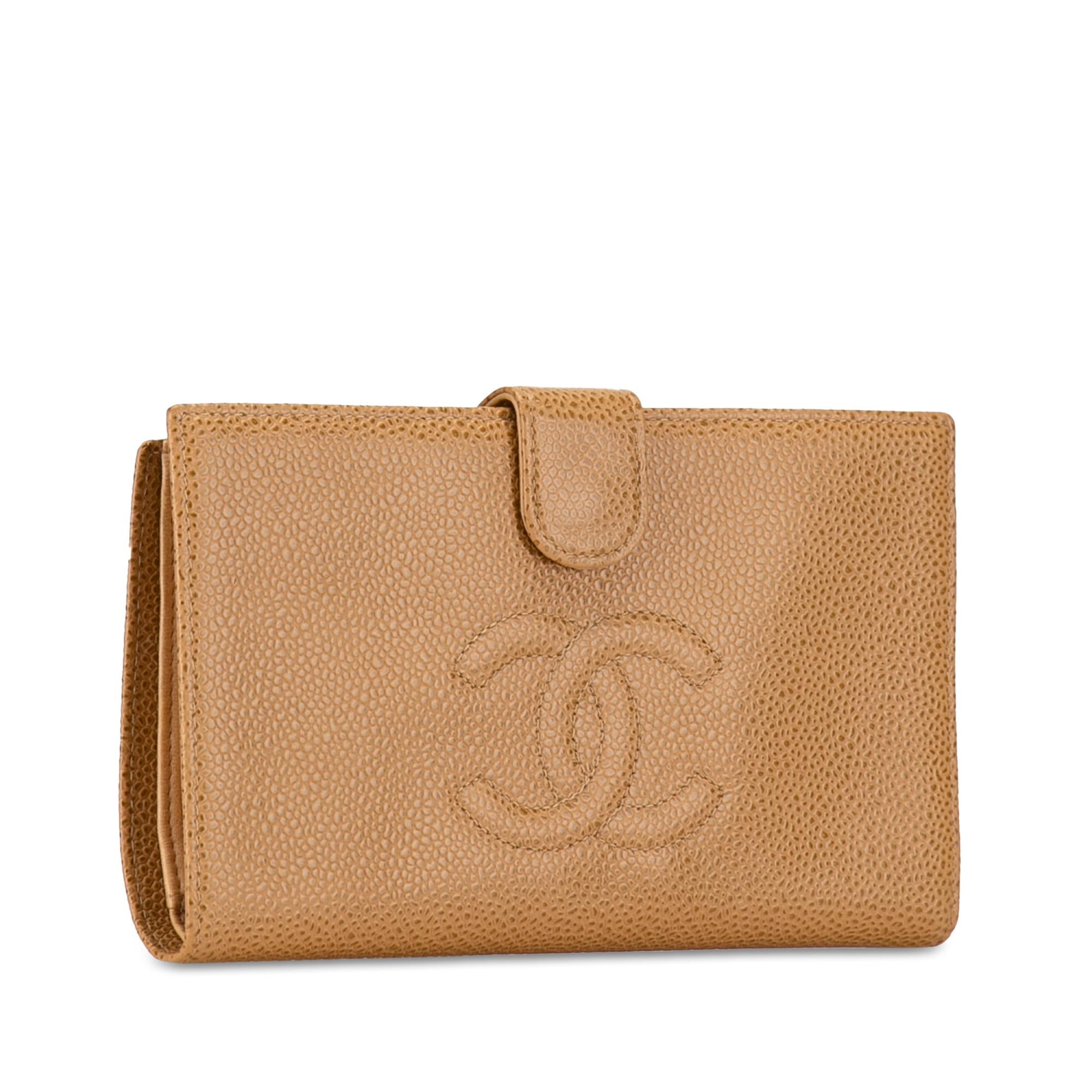Chanel CC Caviar Leather Long Wallet (SHG-mY85SQ)