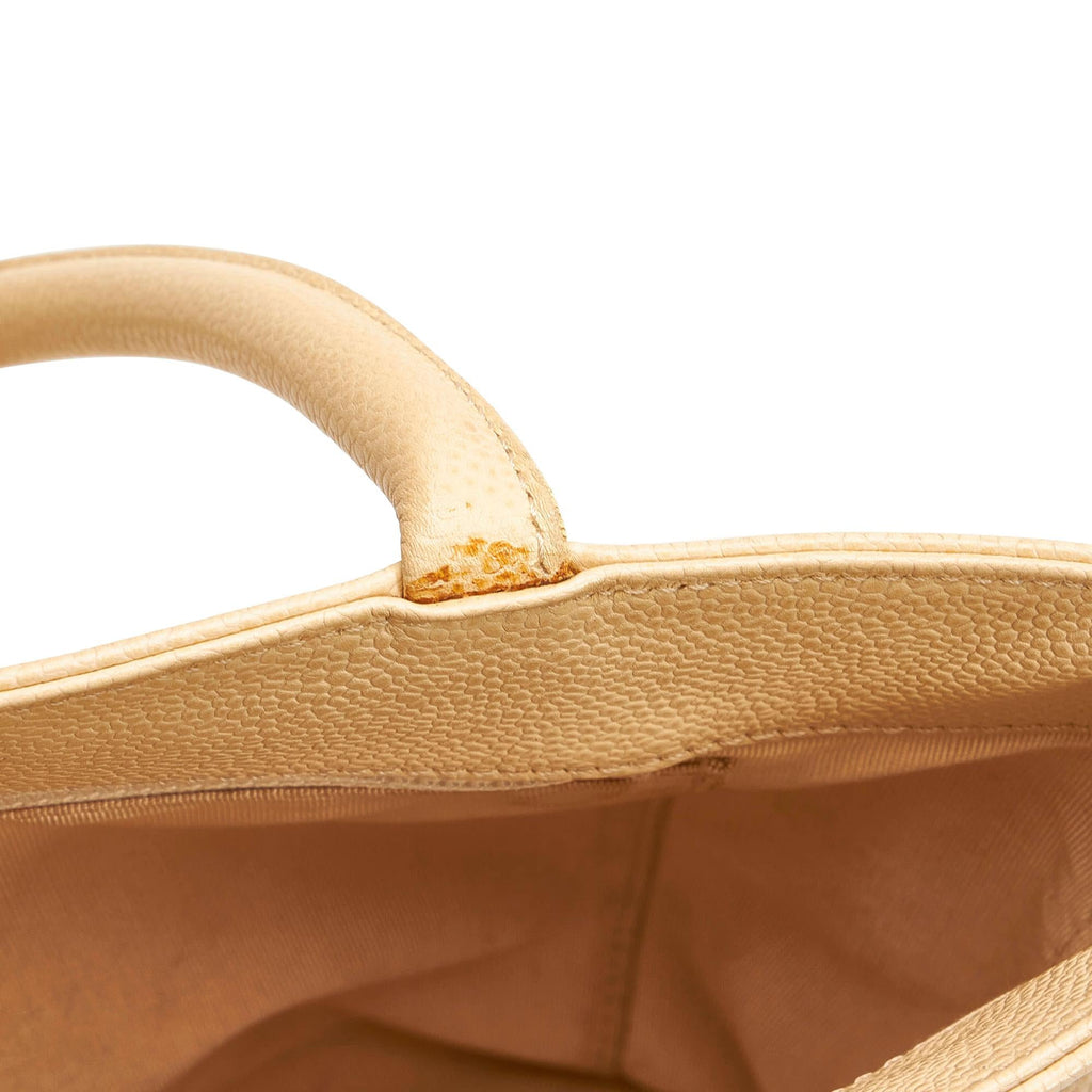 Chanel CC Caviar Leather Tote Bag (SHG-32116)