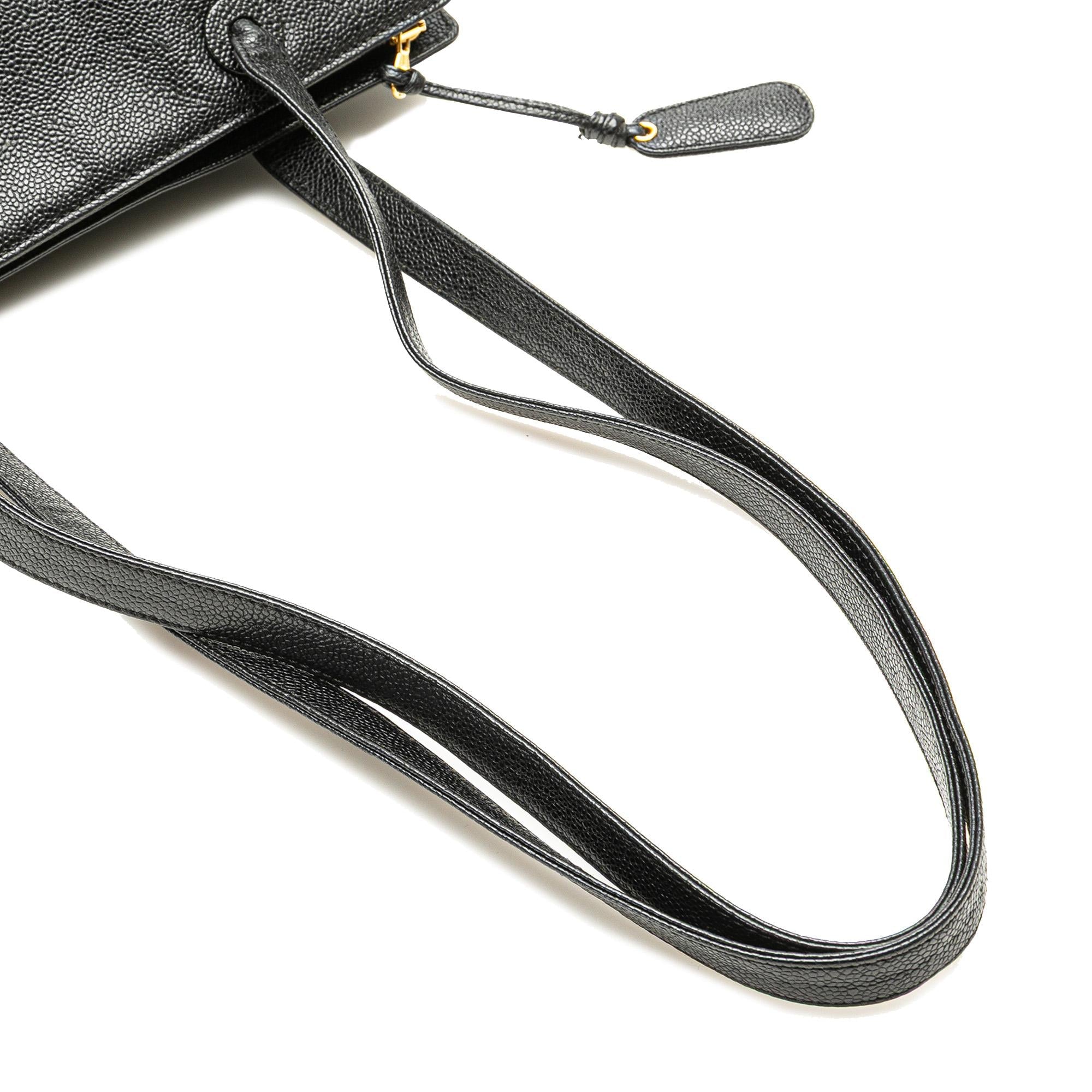 Chanel CC Caviar Leather Tote