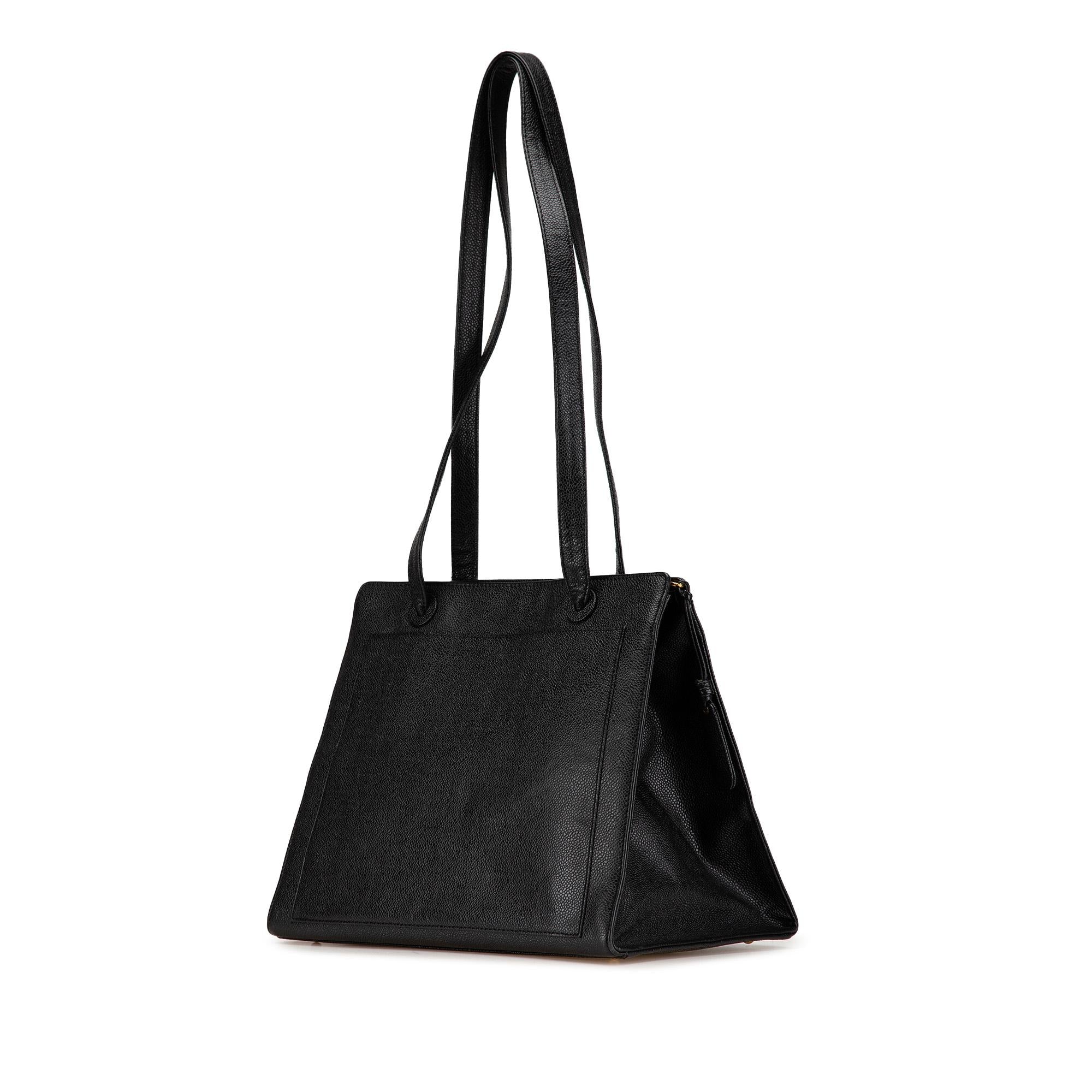 Chanel CC Caviar Leather Tote