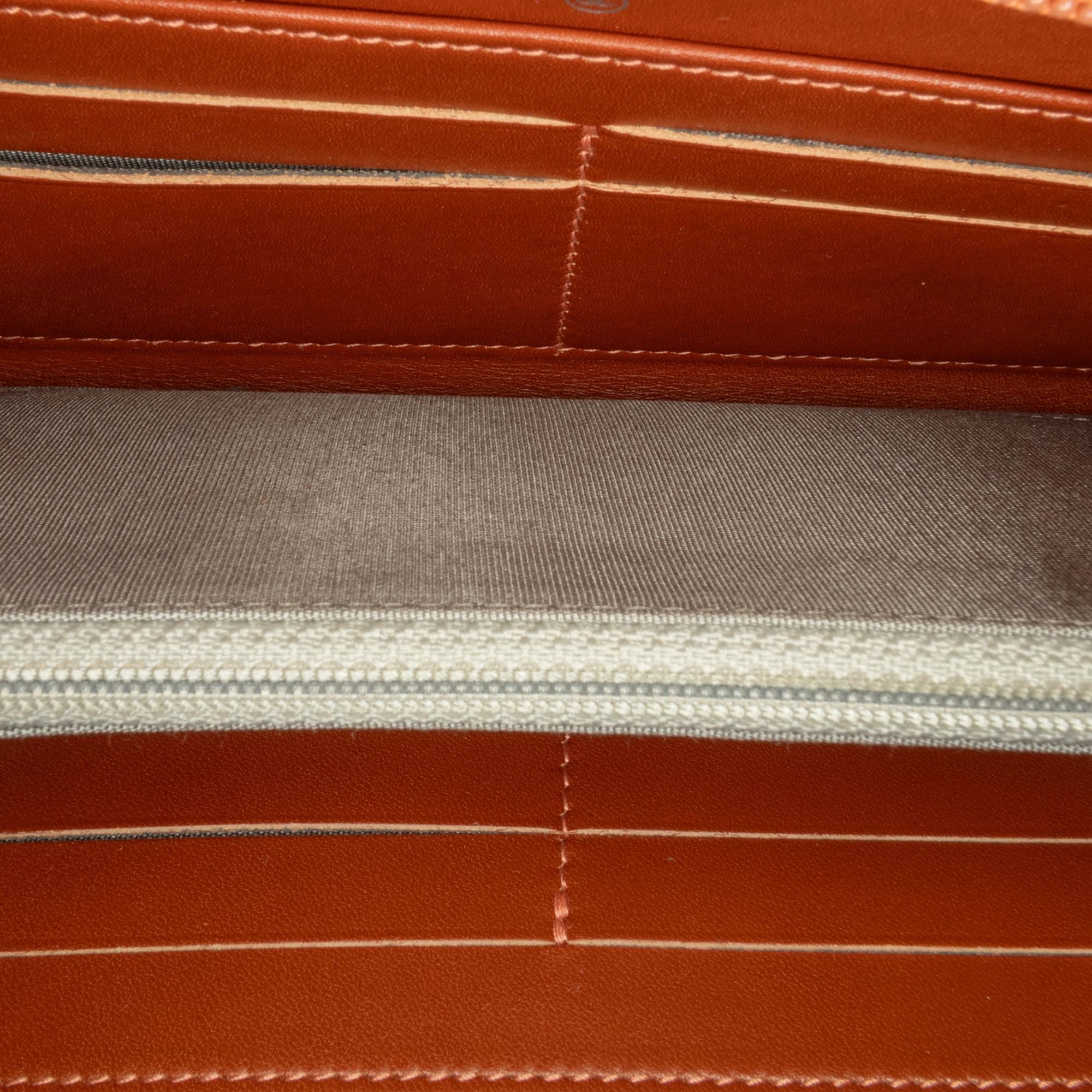 Chanel CC Caviar Leather Zip Around Long Wallet (SHG-M5pi7x)