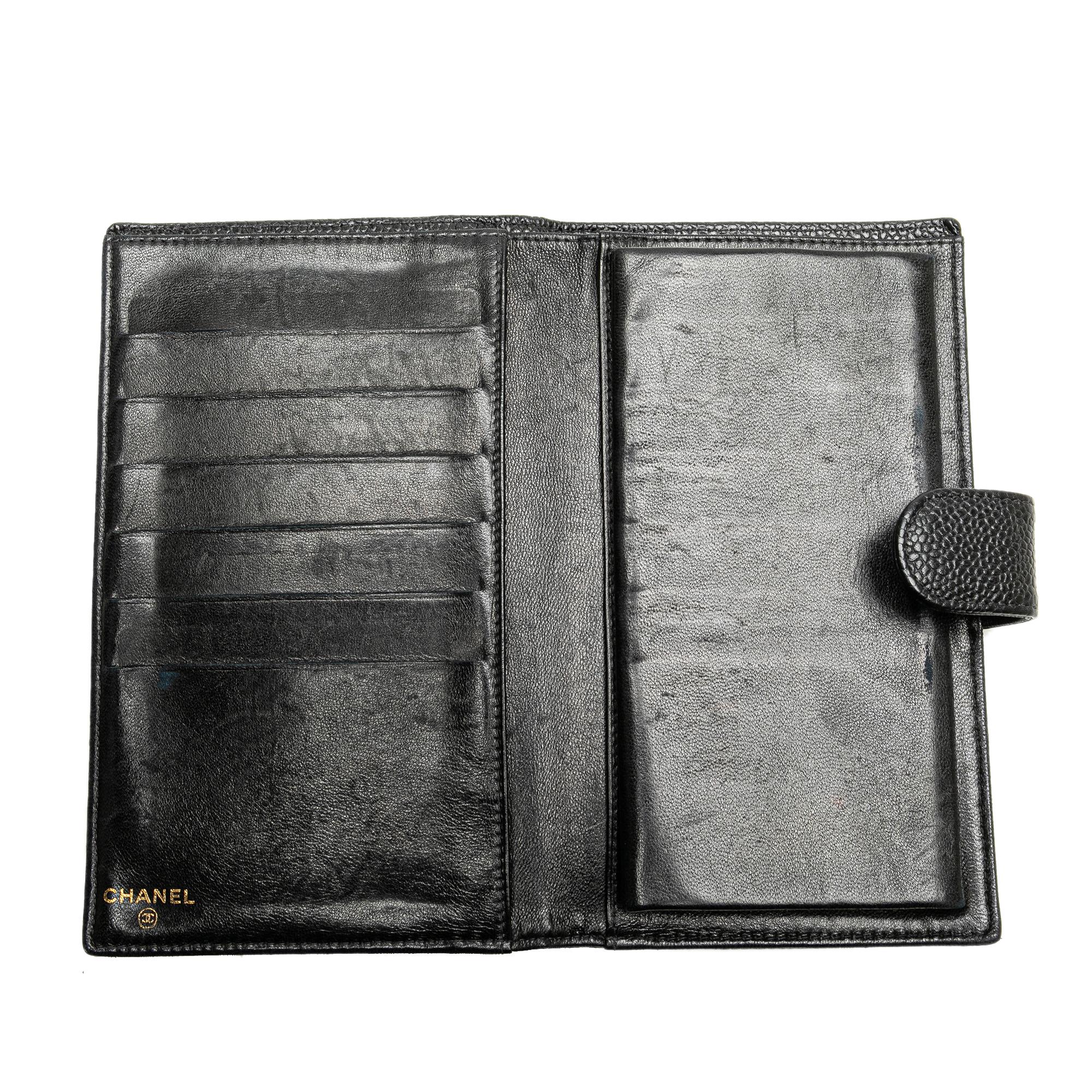 Chanel CC Caviar Long Wallet (SHG-RqE1zx)