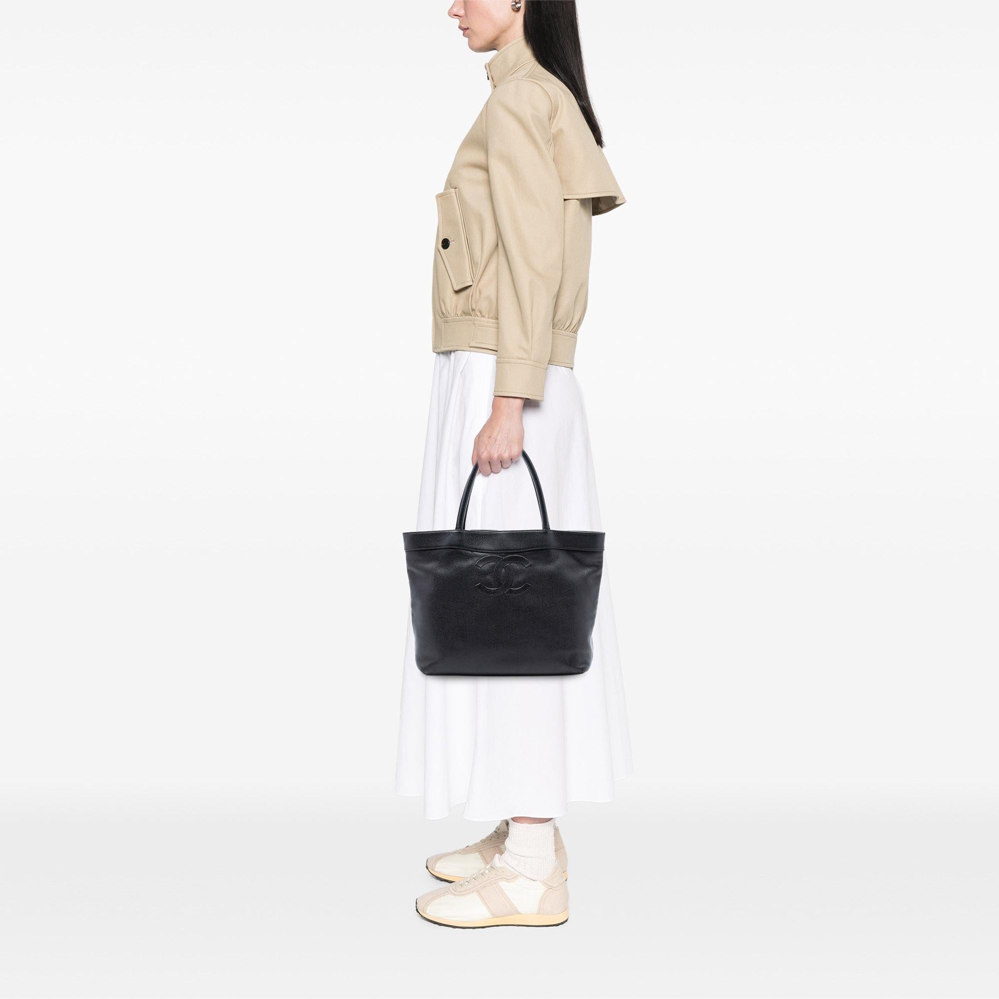 Chanel CC Caviar Open Tote
