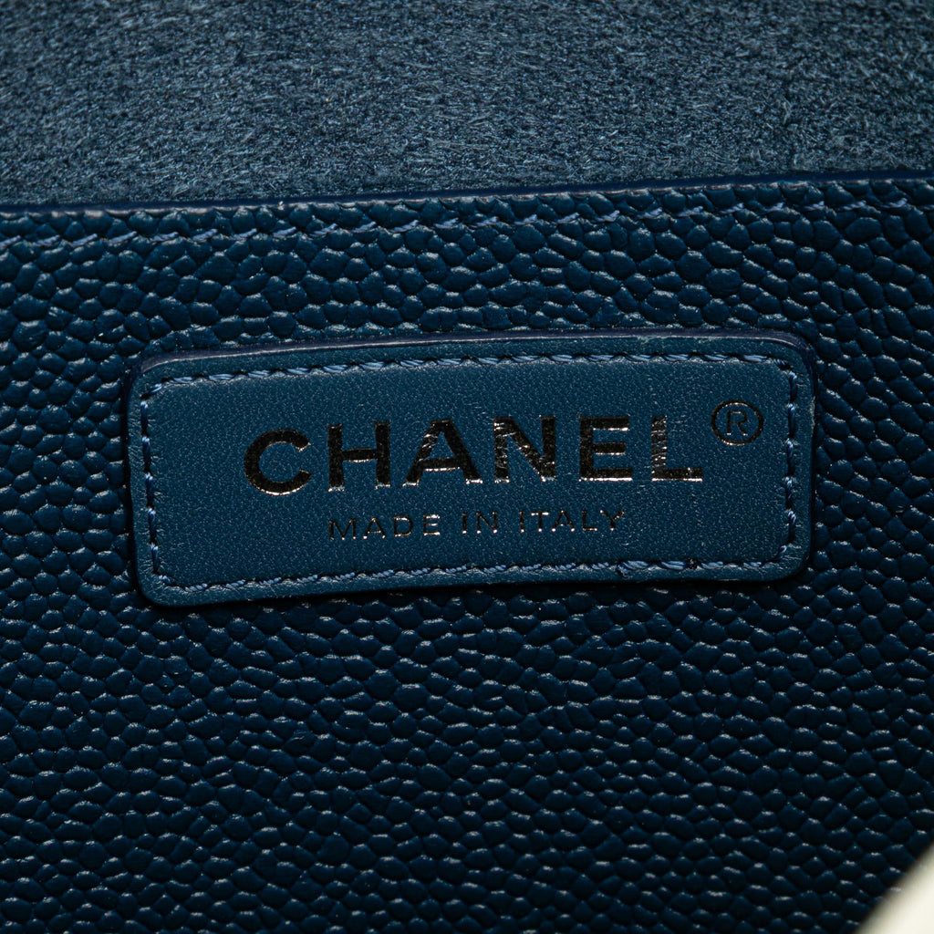 Chanel CC Caviar Perforated Messenger Flap