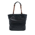 Chanel CC Caviar Tortoise Chain Tote