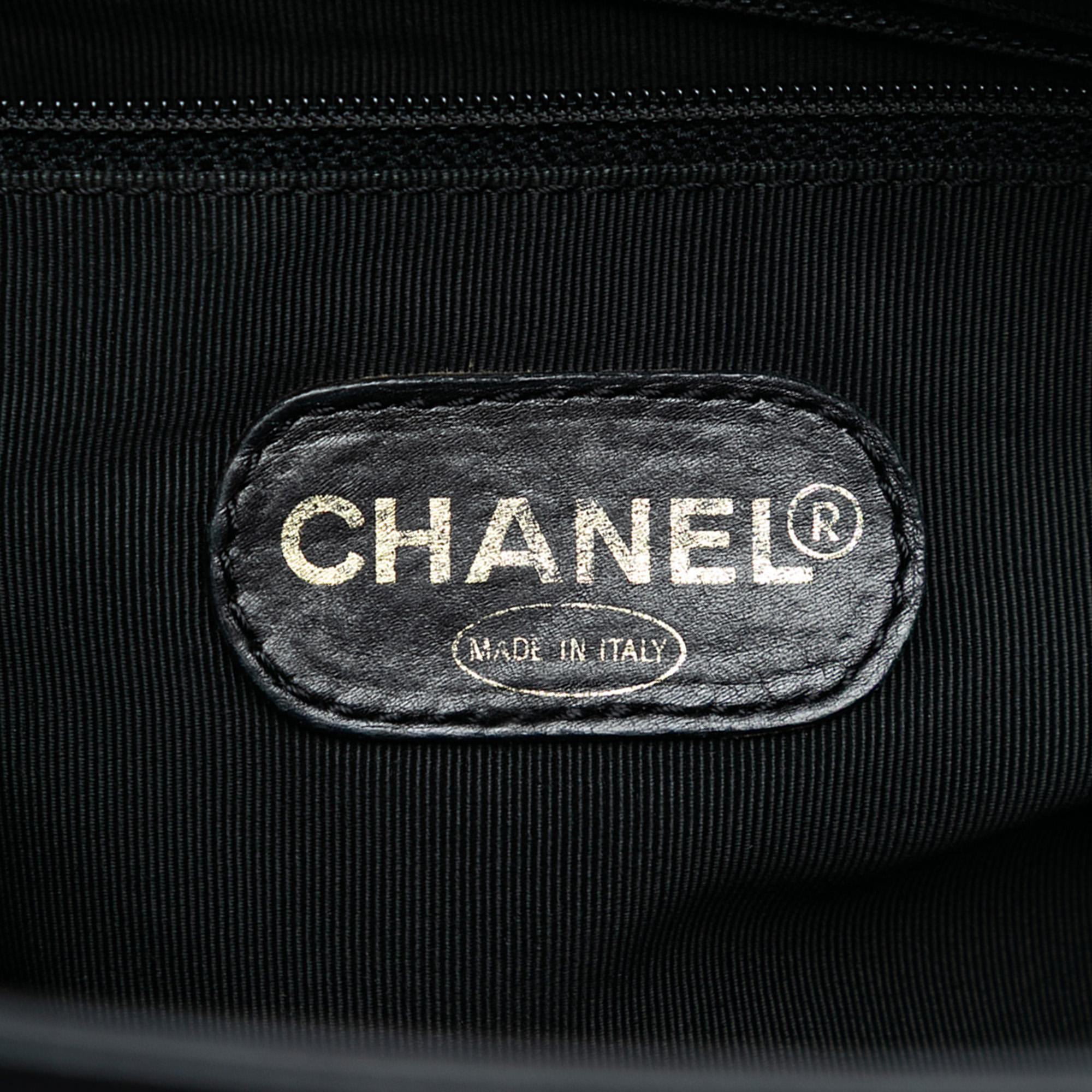 Chanel CC Caviar Tortoise Chain Tote