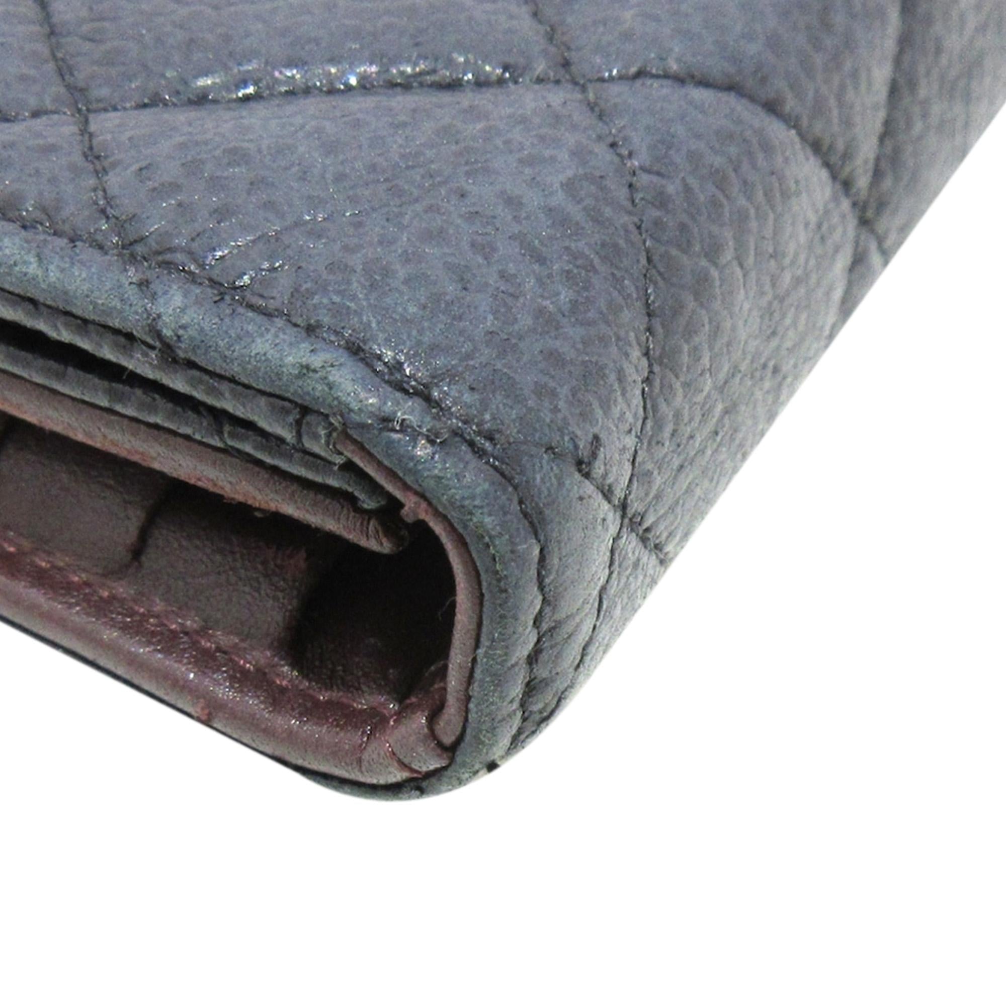 Chanel CC Caviar Trifold Wallet (SHG-an3bZD)