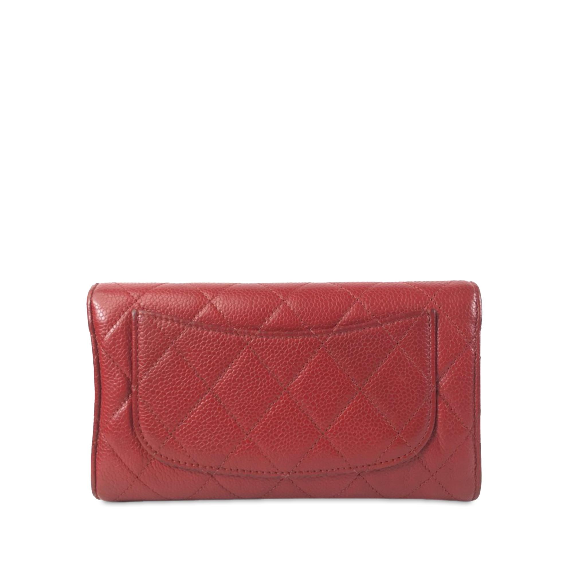 Chanel CC Caviar Trifold Wallet (SHG-avlCSd)