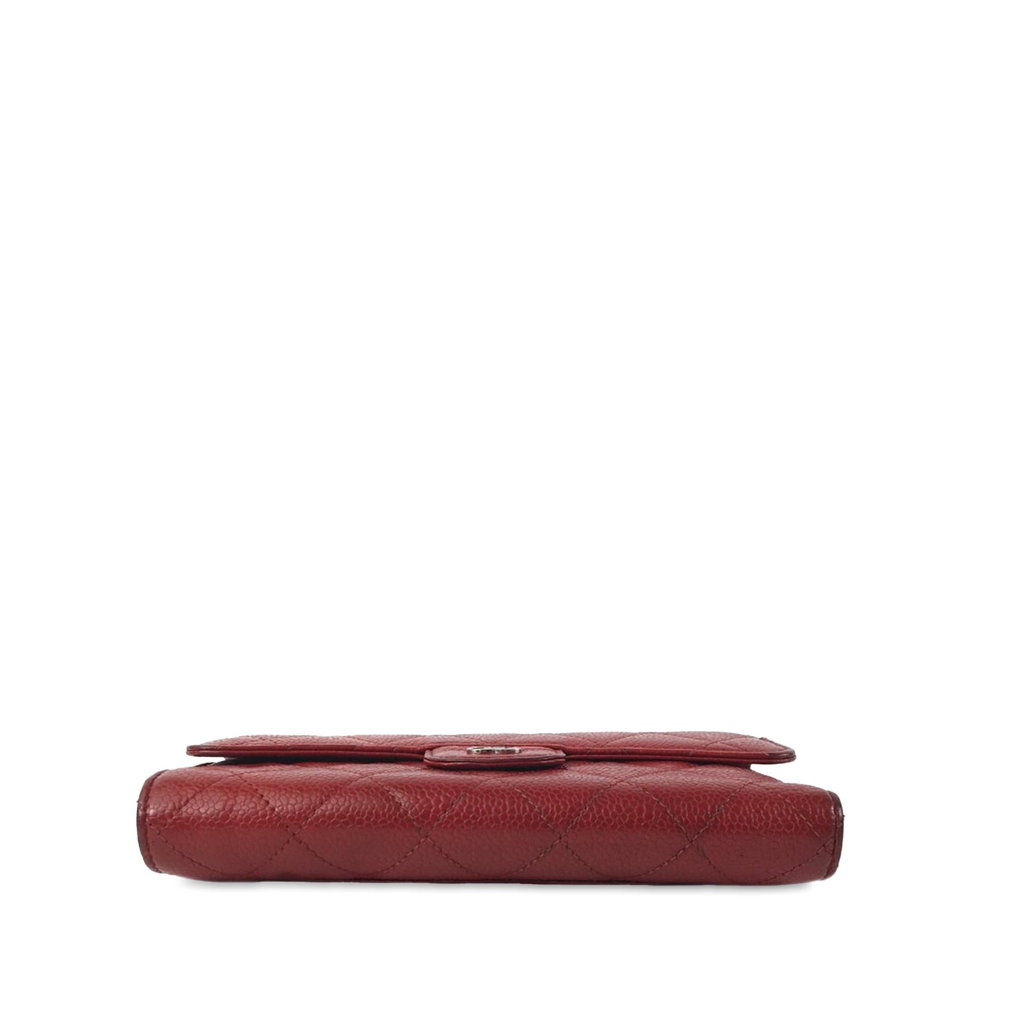 Chanel CC Caviar Trifold Wallet (SHG-avlCSd)