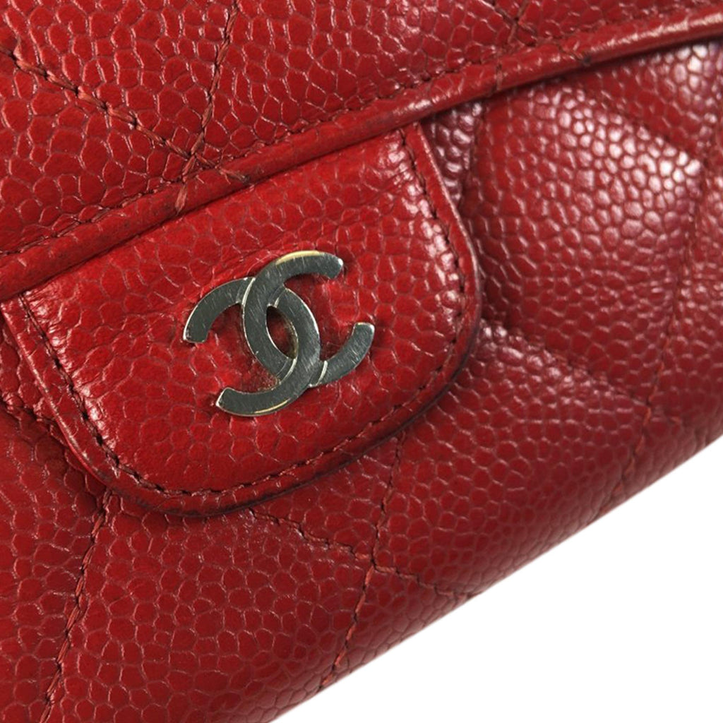 Chanel CC Caviar Trifold Wallet (SHG-avlCSd)
