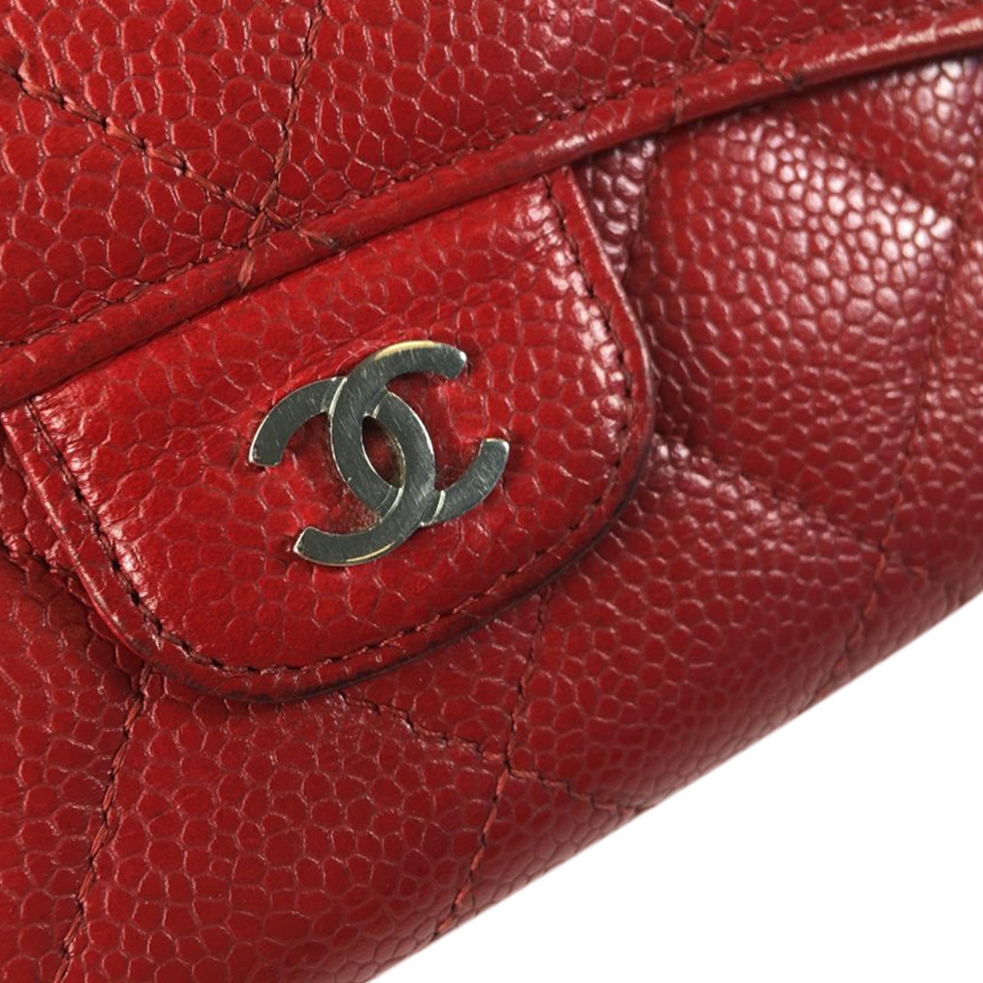 Chanel CC Caviar Trifold Wallet (SHG-avlCSd)
