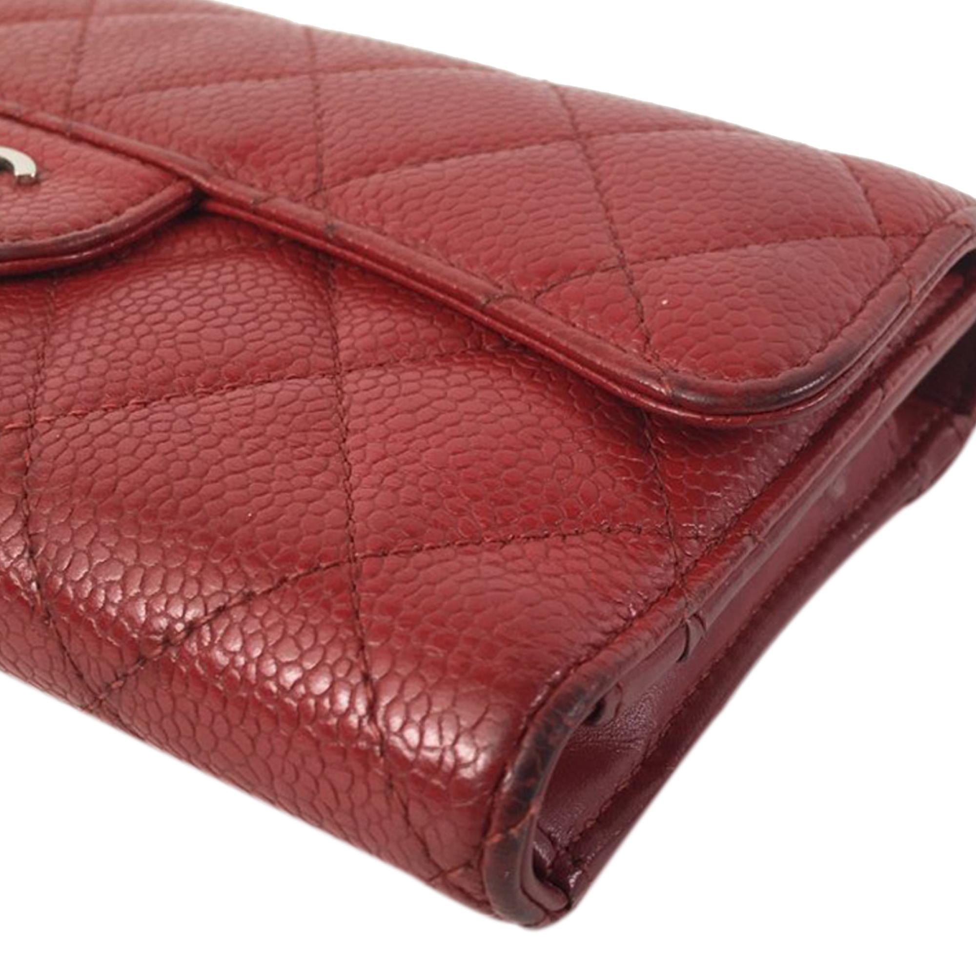 Chanel CC Caviar Trifold Wallet (SHG-avlCSd)