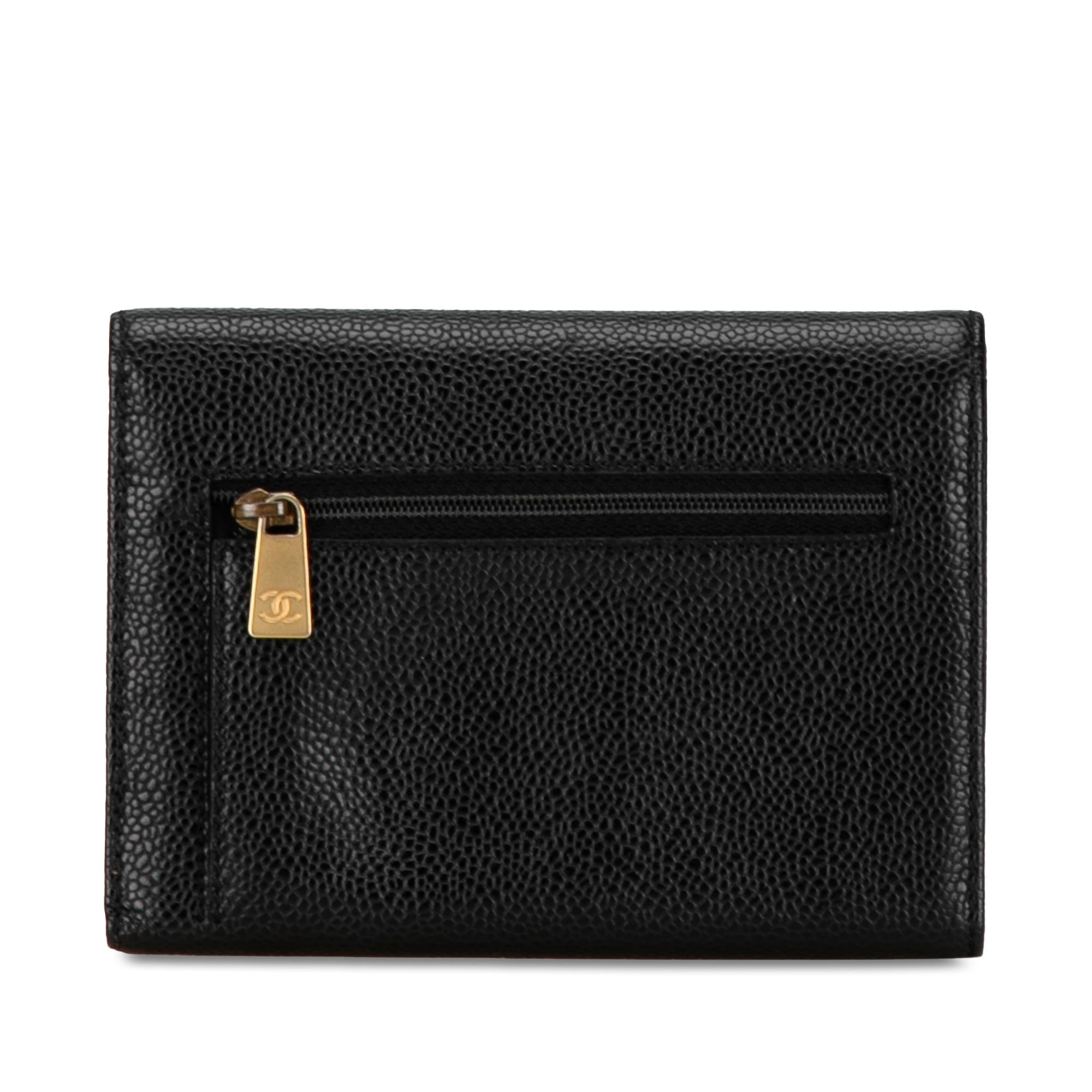 Chanel CC Caviar Trifold Wallet