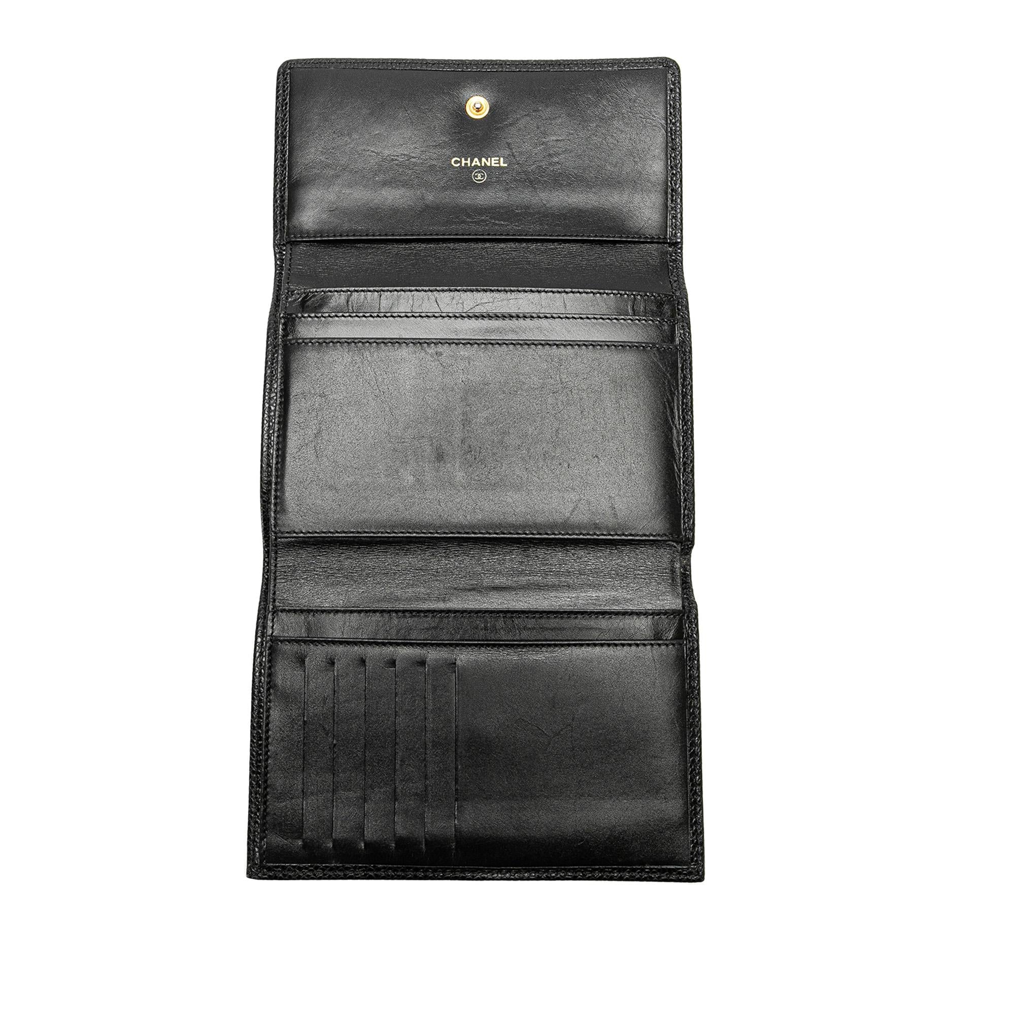 Chanel CC Caviar Trifold Wallet