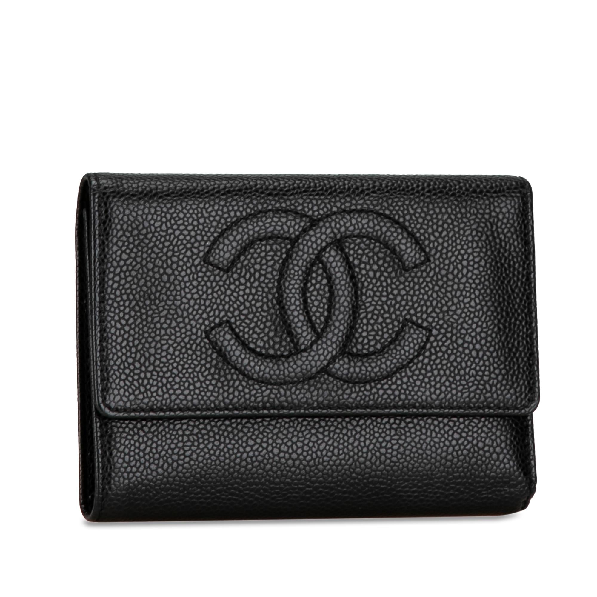 Chanel CC Caviar Trifold Wallet