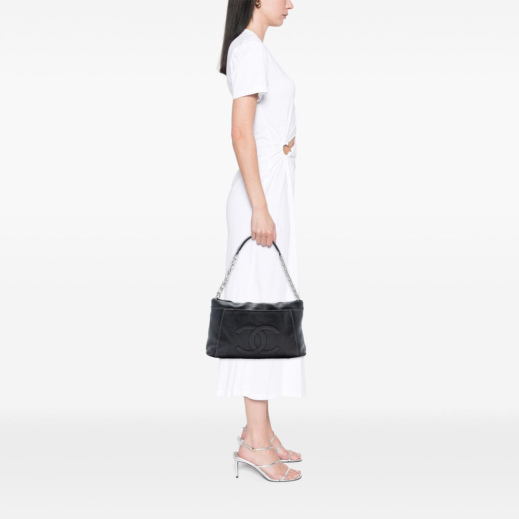 Chanel CC Caviar Tuck Tote