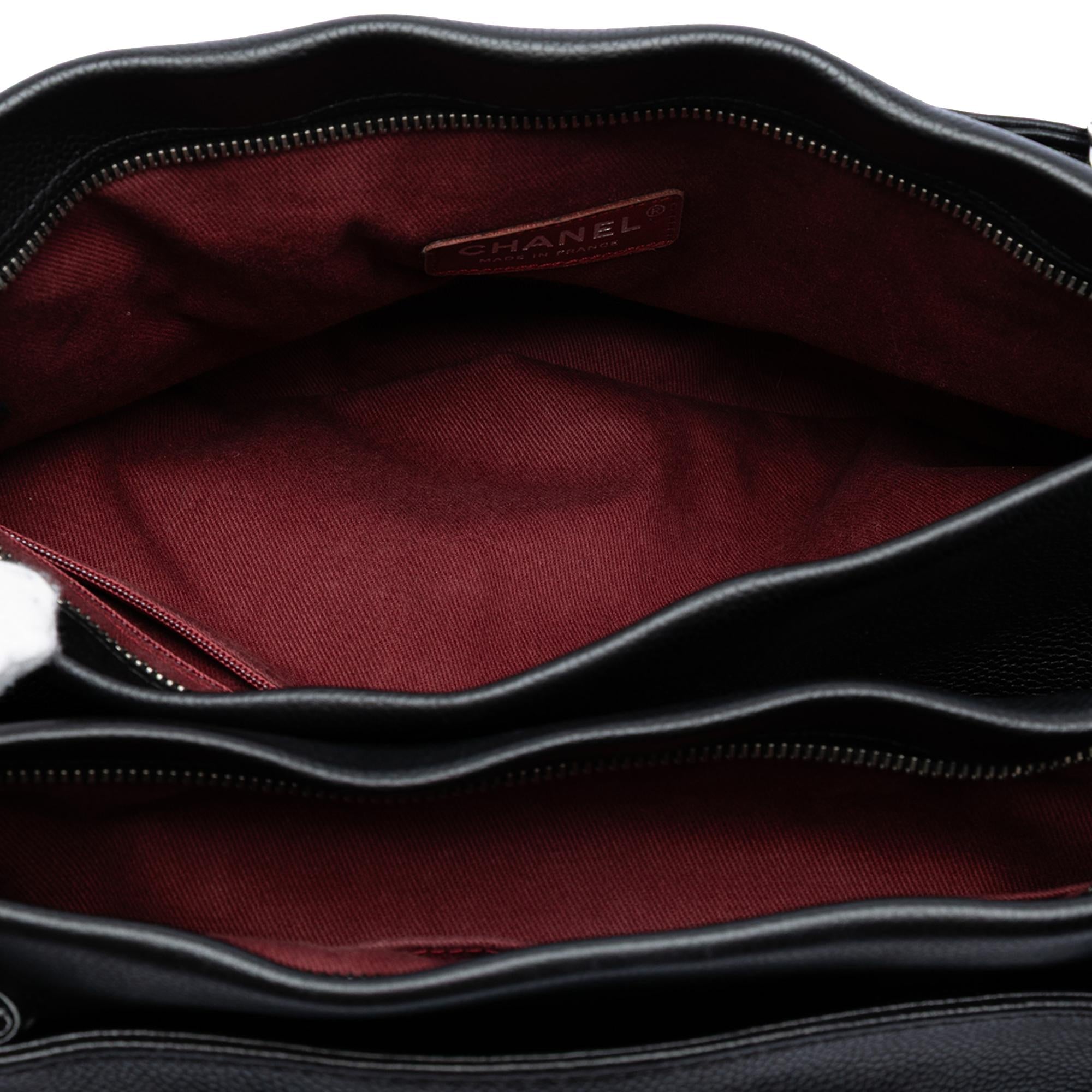 Chanel CC Caviar Tuck Tote