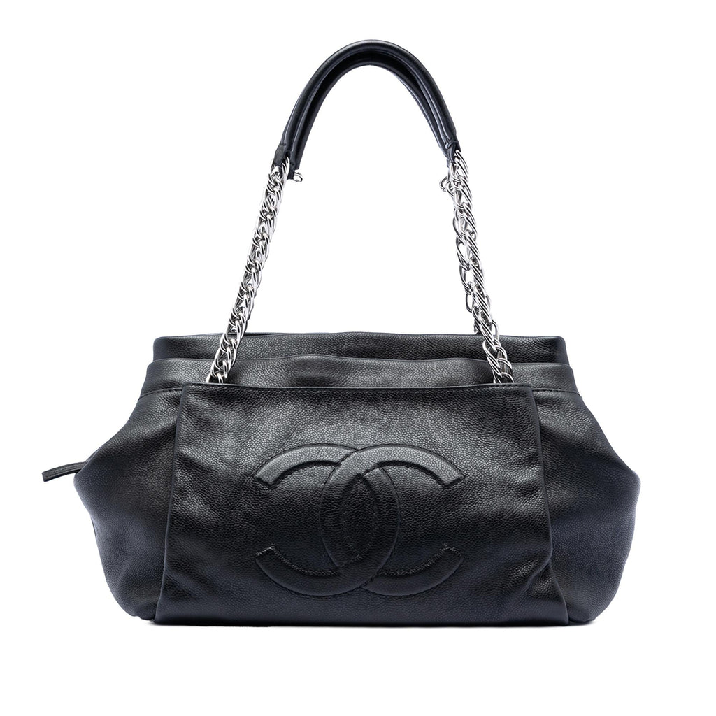 Chanel CC Caviar Tuck Tote