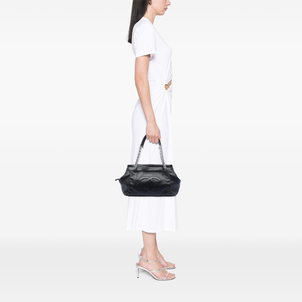 Chanel CC Caviar Tuck Tote
