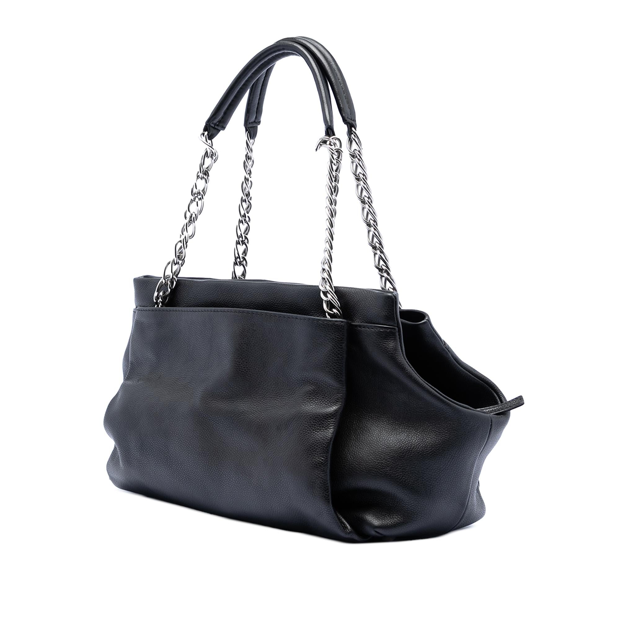 Chanel CC Caviar Tuck Tote