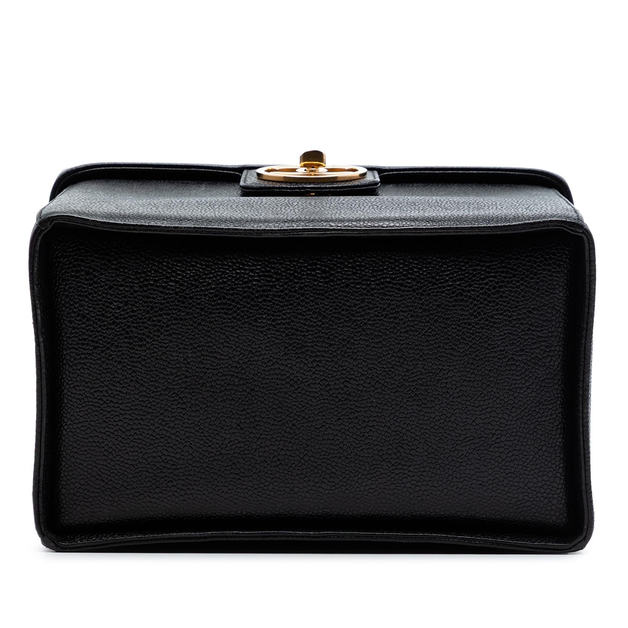 Chanel CC Caviar Turnlock Vanity Bag