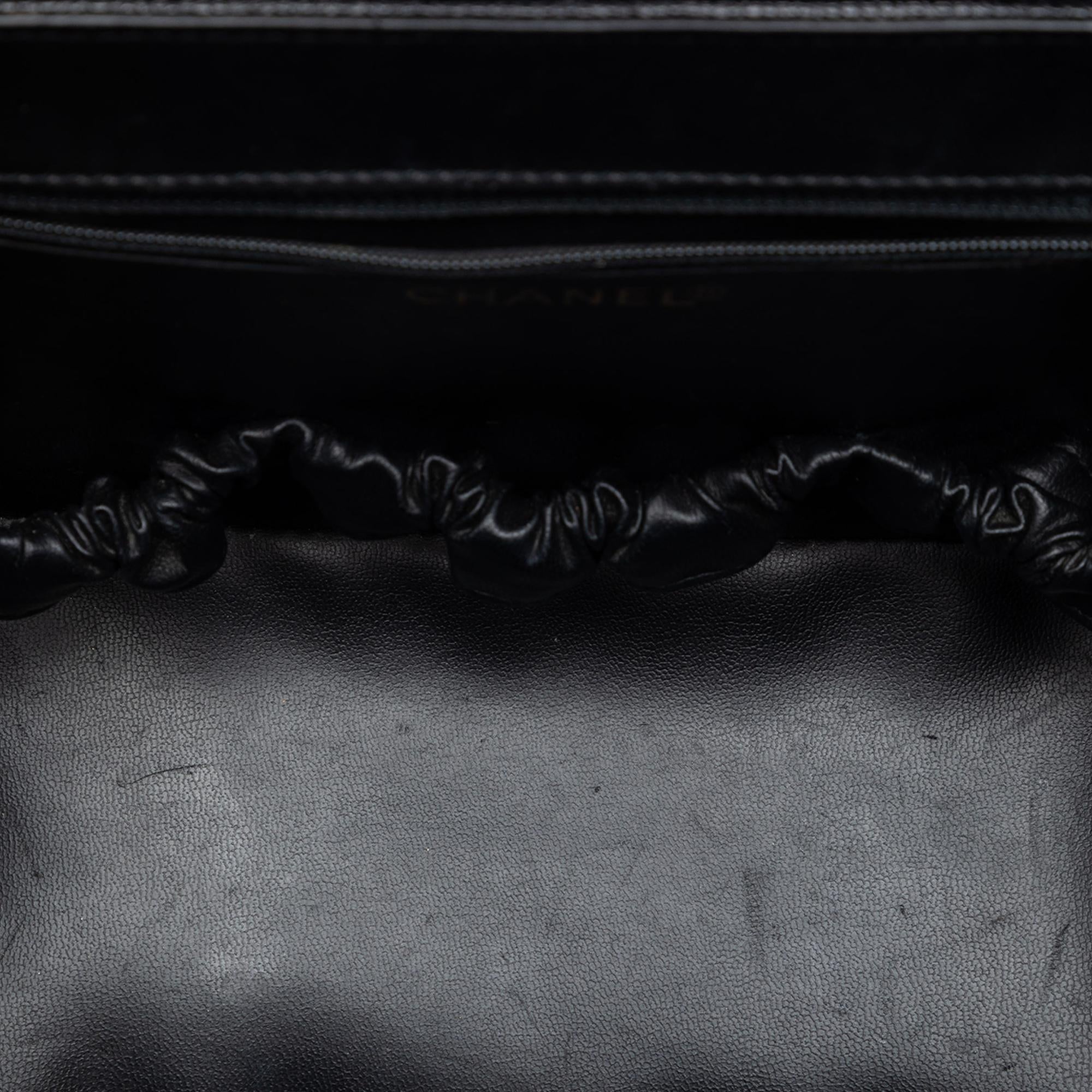 Chanel CC Caviar Turnlock Vanity Bag