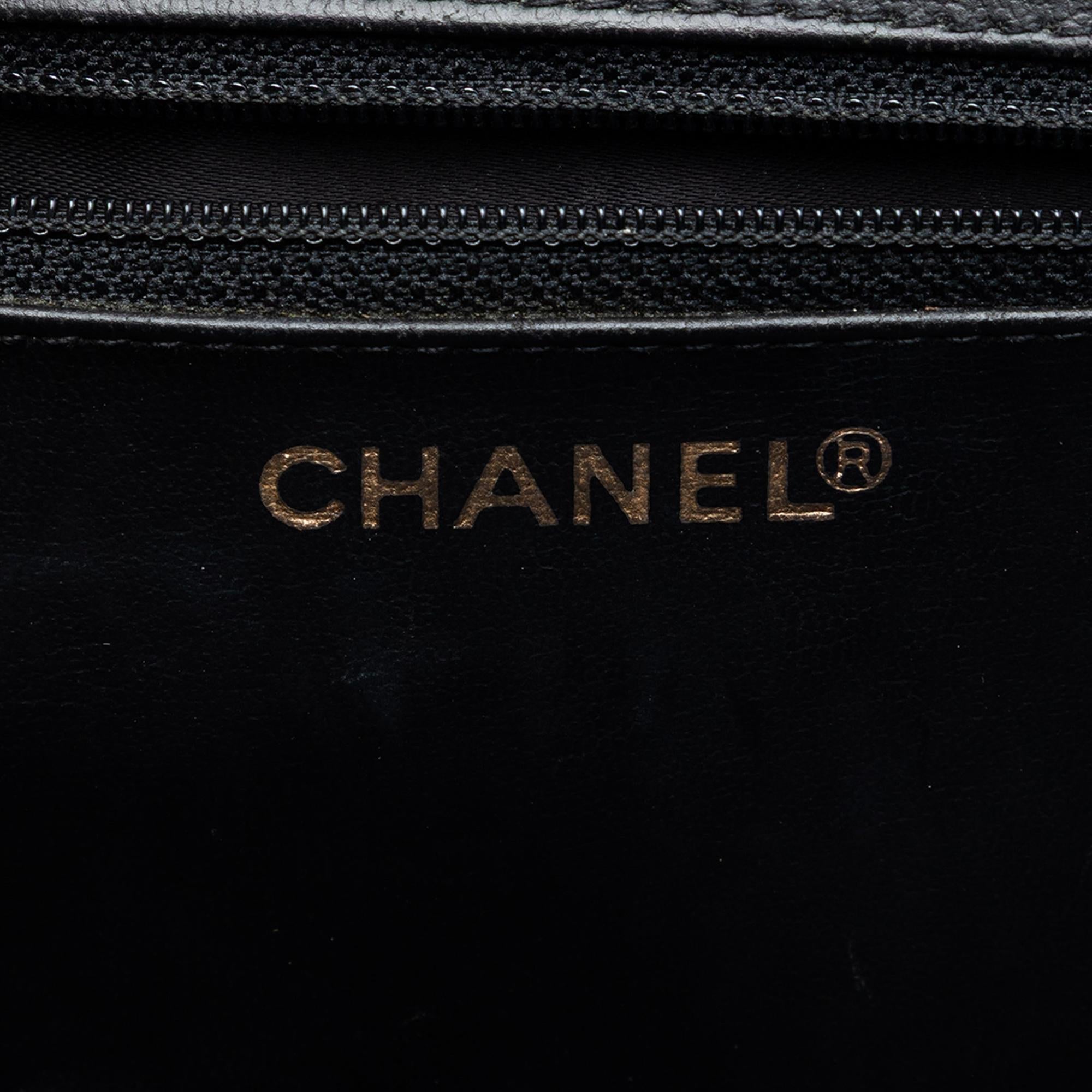 Chanel CC Caviar Turnlock Vanity Bag