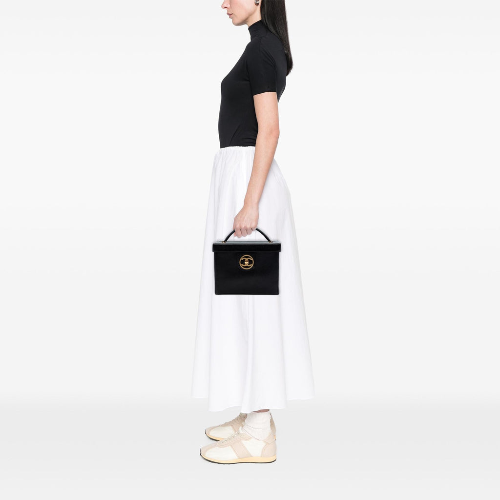 Chanel CC Caviar Turnlock Vanity Bag