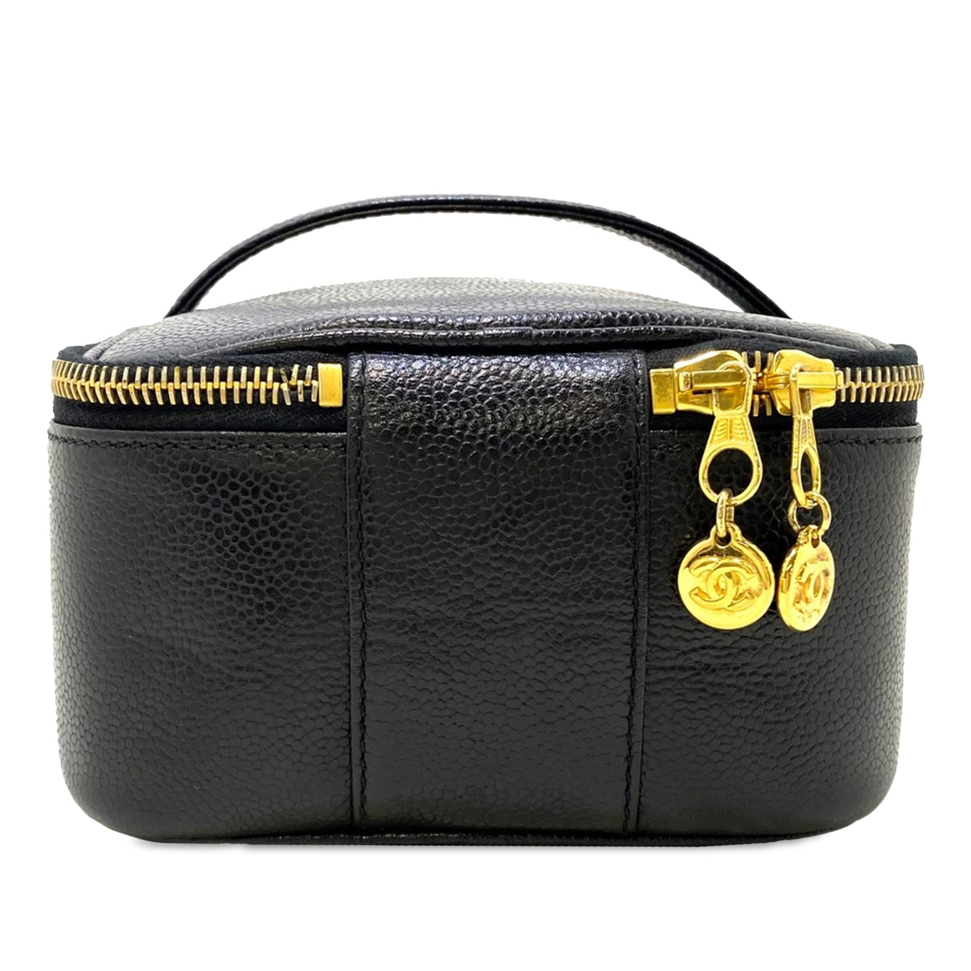 Chanel CC Caviar Vanity Case (SHG-Mv2oPi)