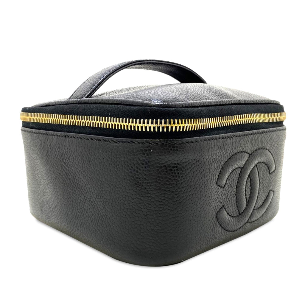 Chanel CC Caviar Vanity Case (SHG-Mv2oPi)