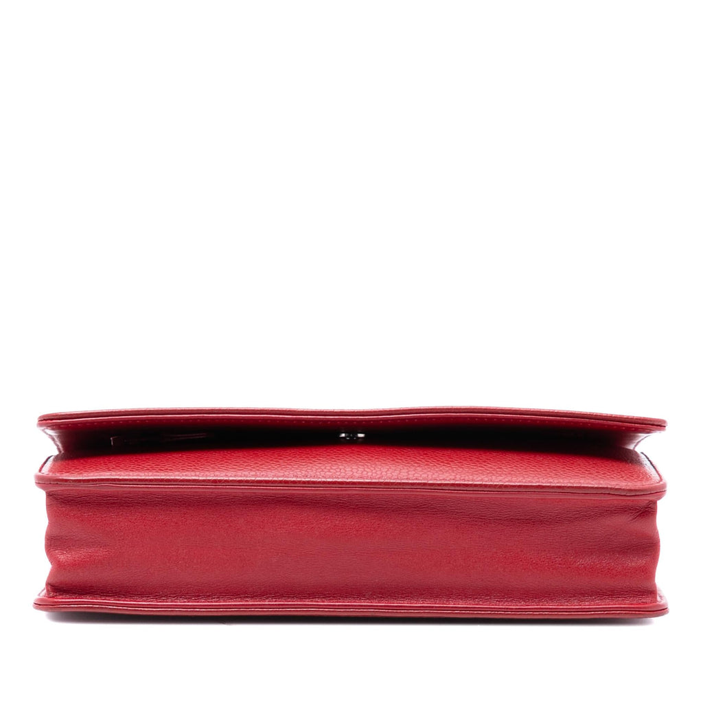 Chanel CC Caviar Wallet On Chain