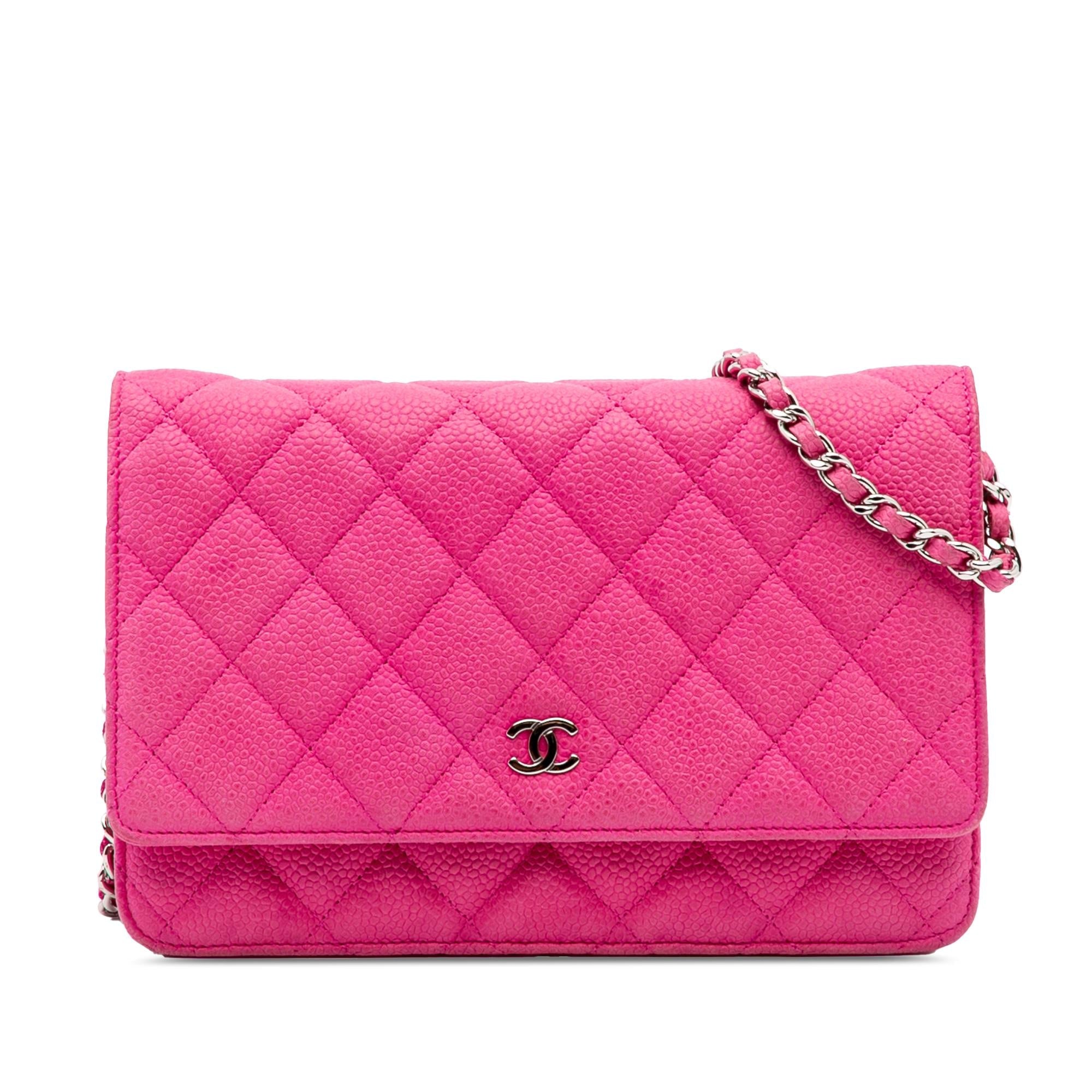 Chanel CC Caviar Wallet on Chain