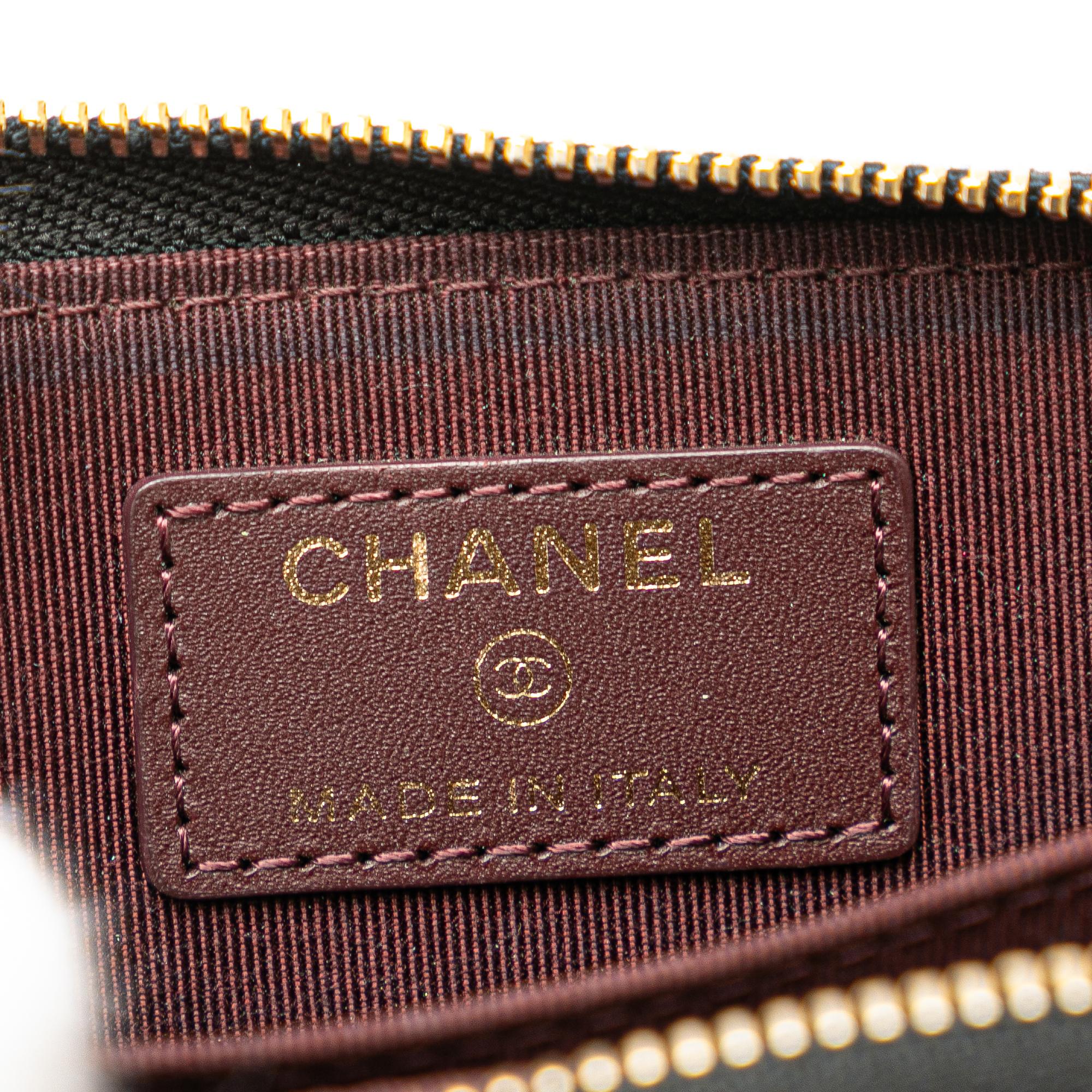 Chanel CC Caviar Zip Around Wallet