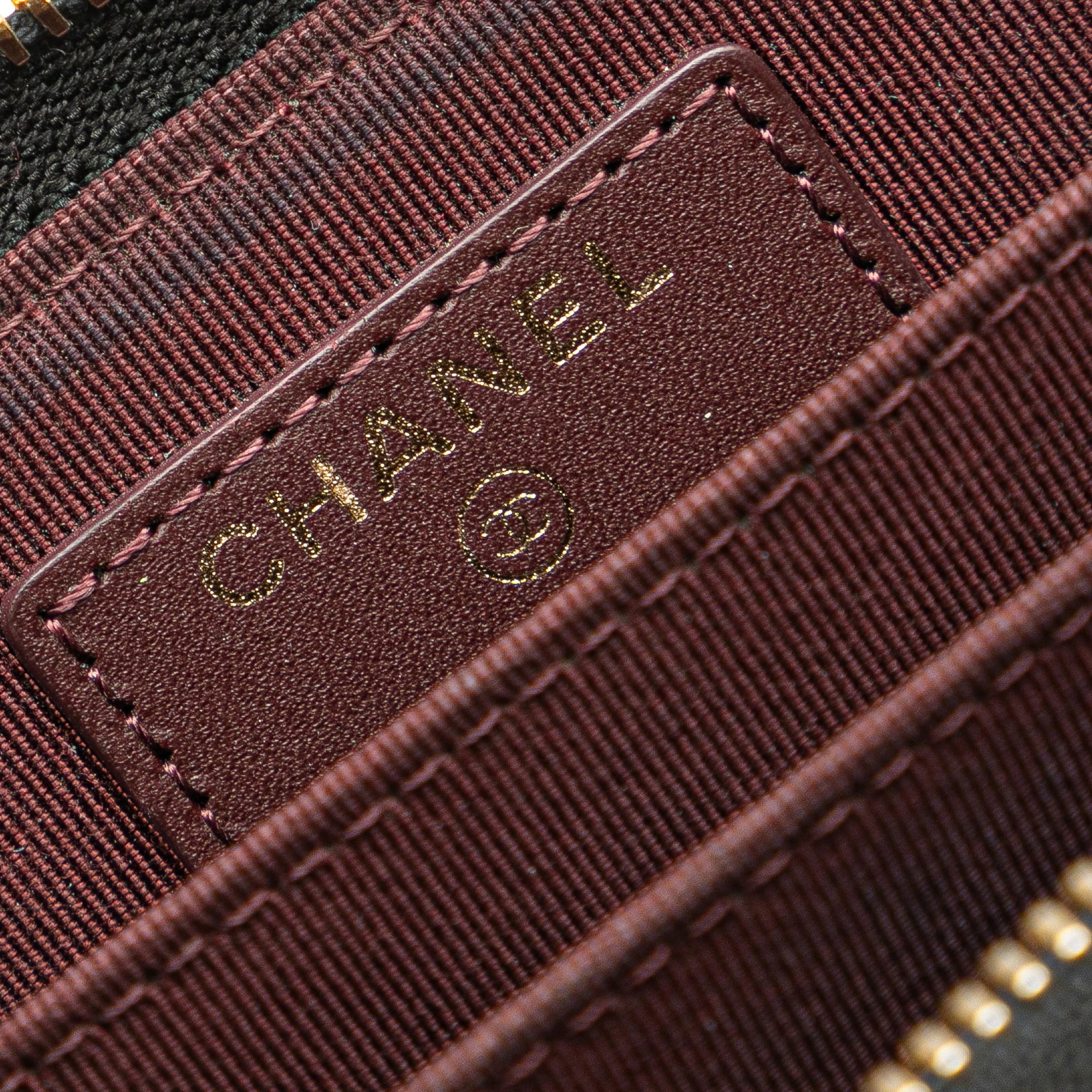 Chanel CC Caviar Zip Around Wallet
