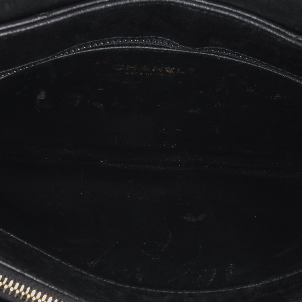 Chanel CC Chevron Calfskin Envelope Clutch