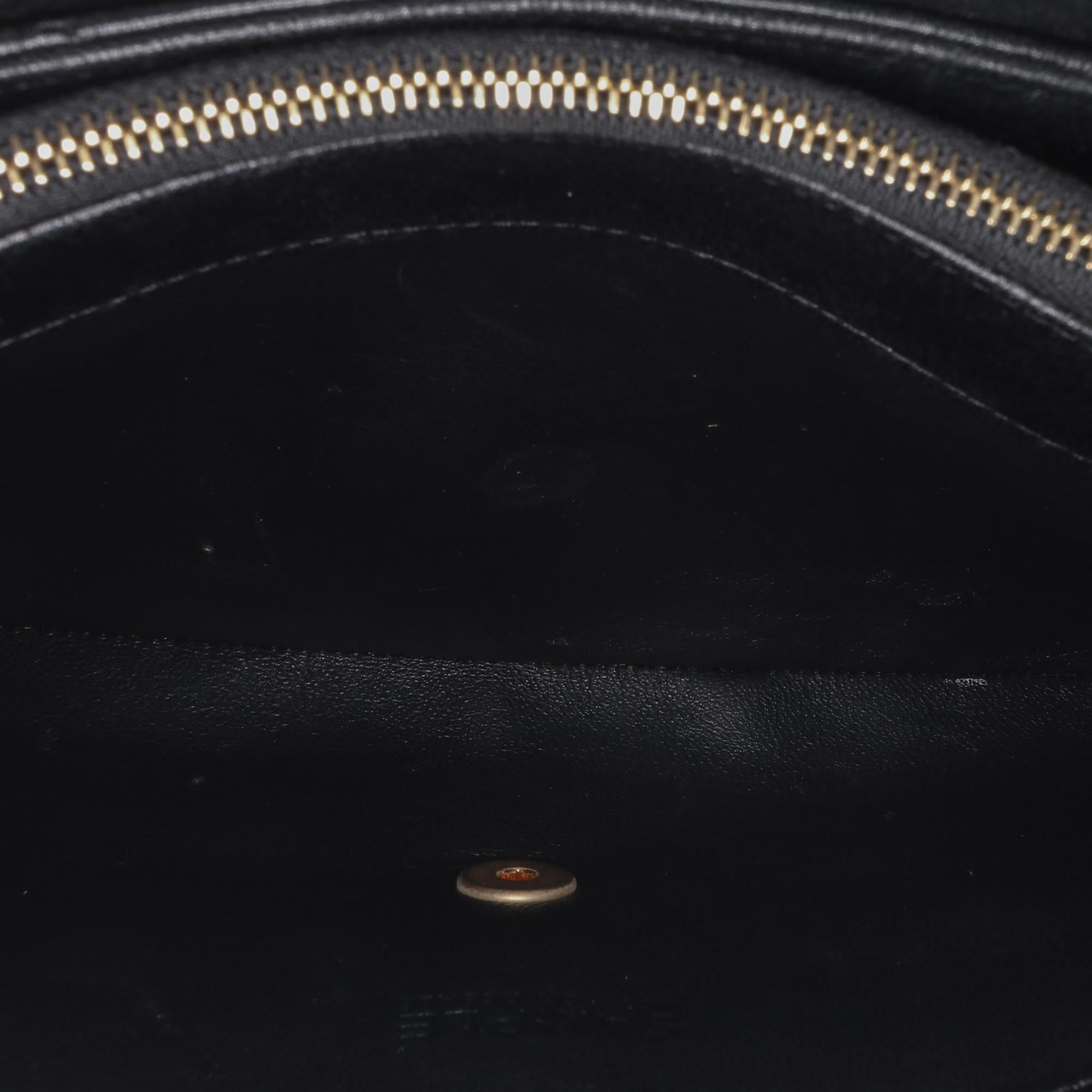 Chanel CC Chevron Calfskin Envelope Clutch