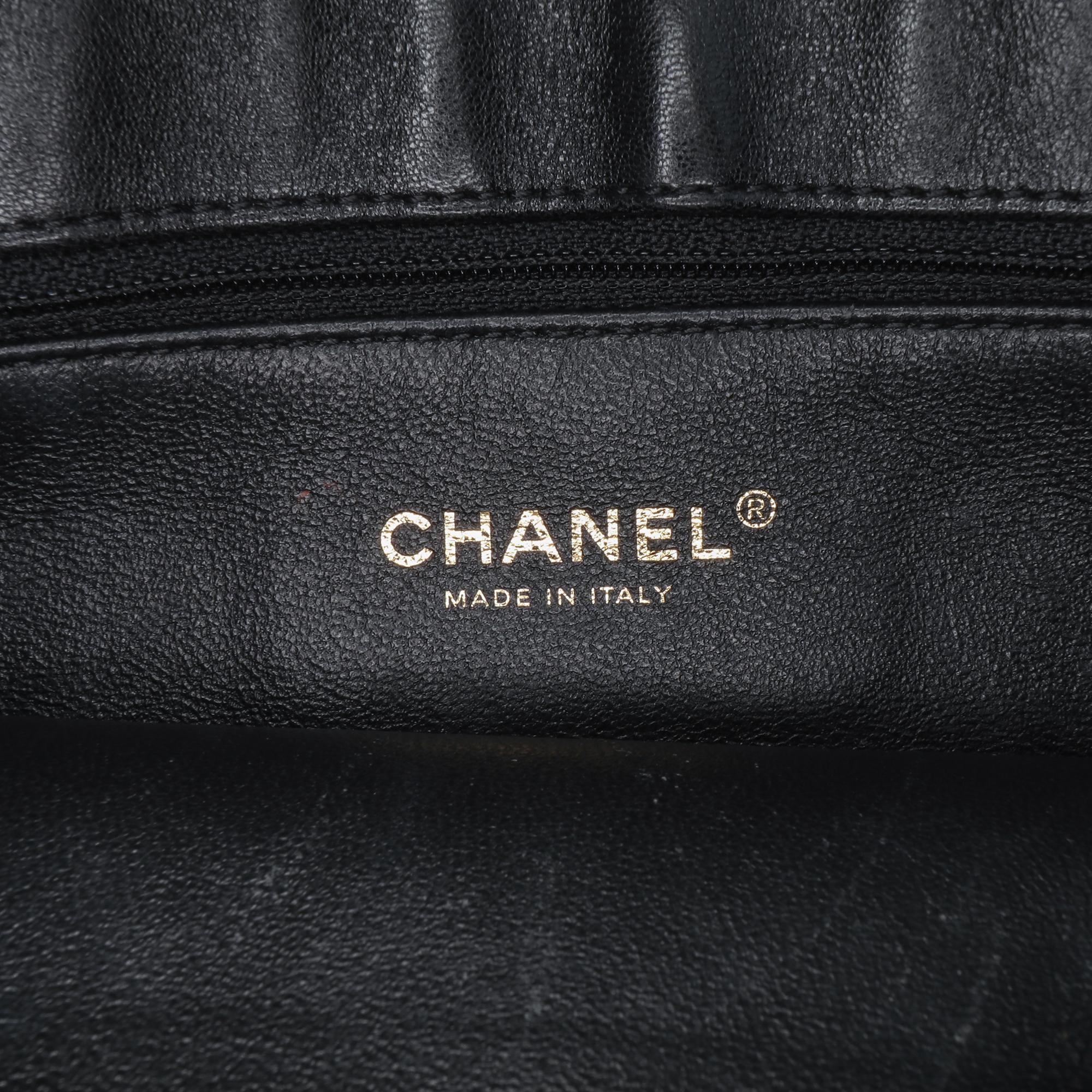 Chanel CC Chevron Calfskin Envelope Clutch