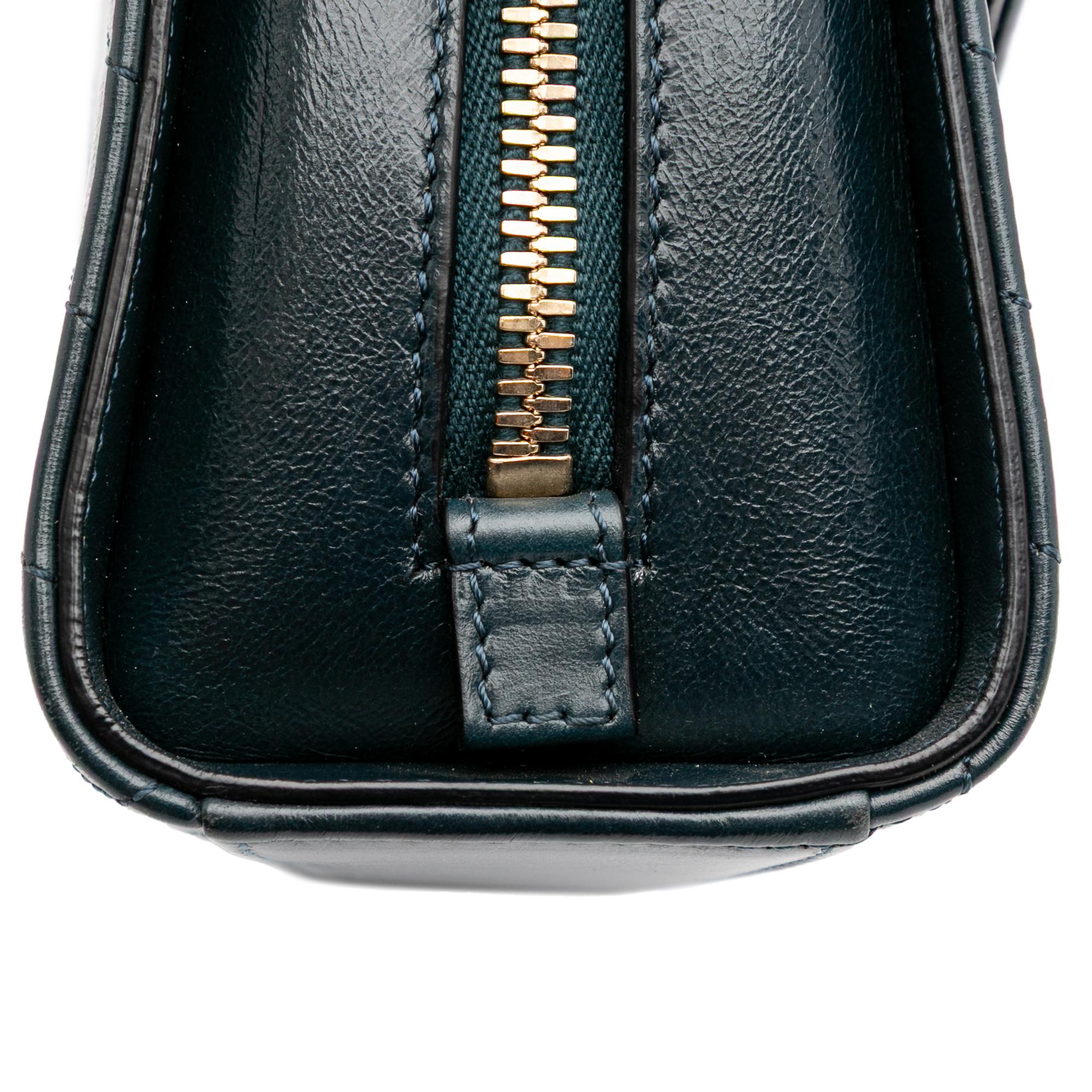 Chanel CC Chevron Calfskin Medal Flap