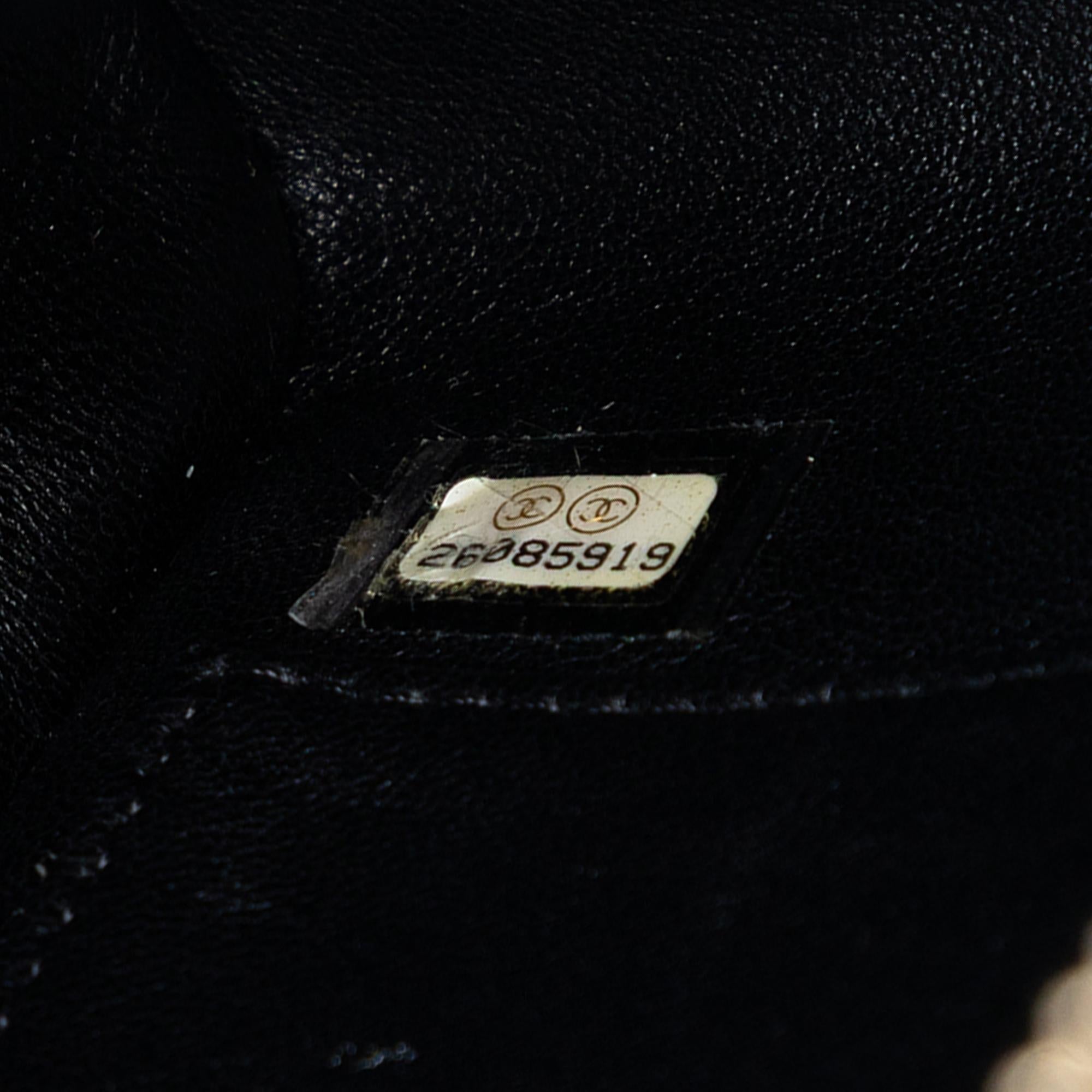 Chanel CC Chevron Calfskin Medal Flap