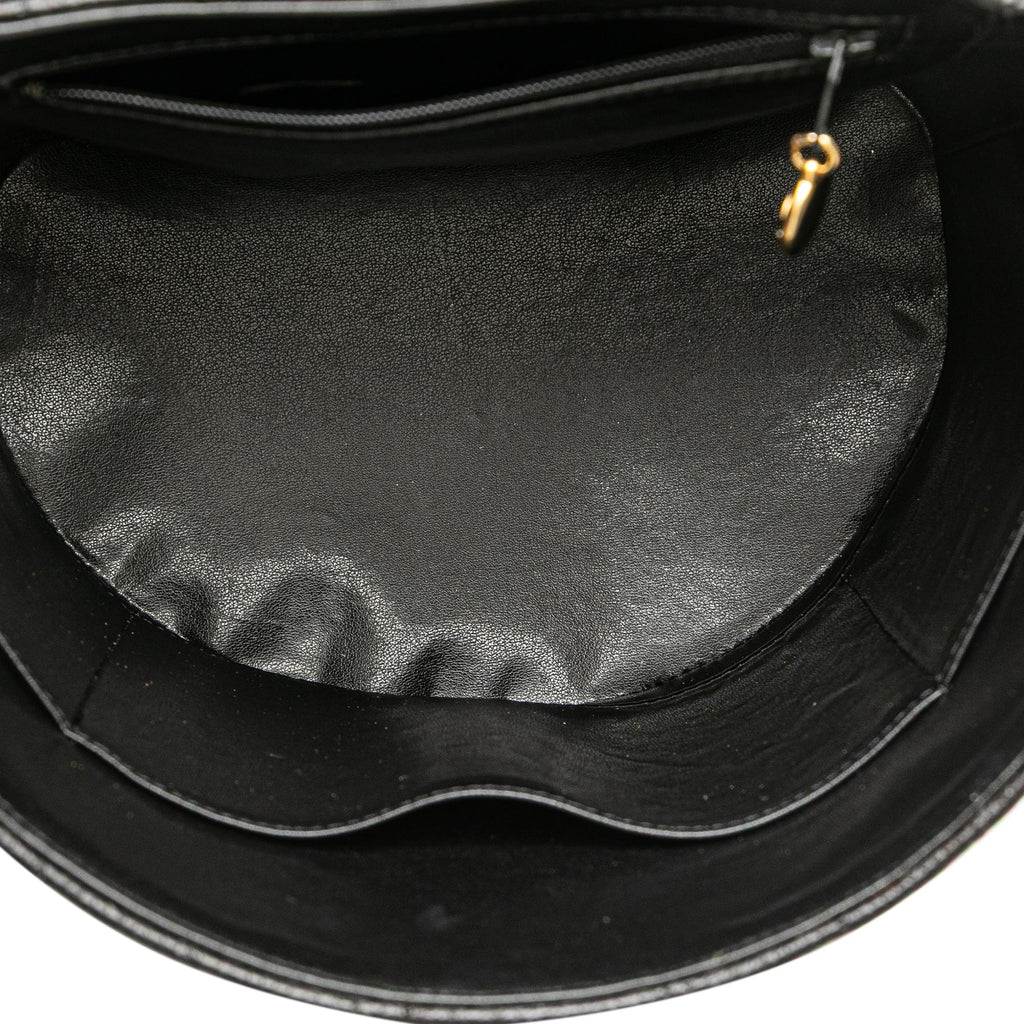 Chanel CC Chevron Caviar Turnlock Vanity Bag