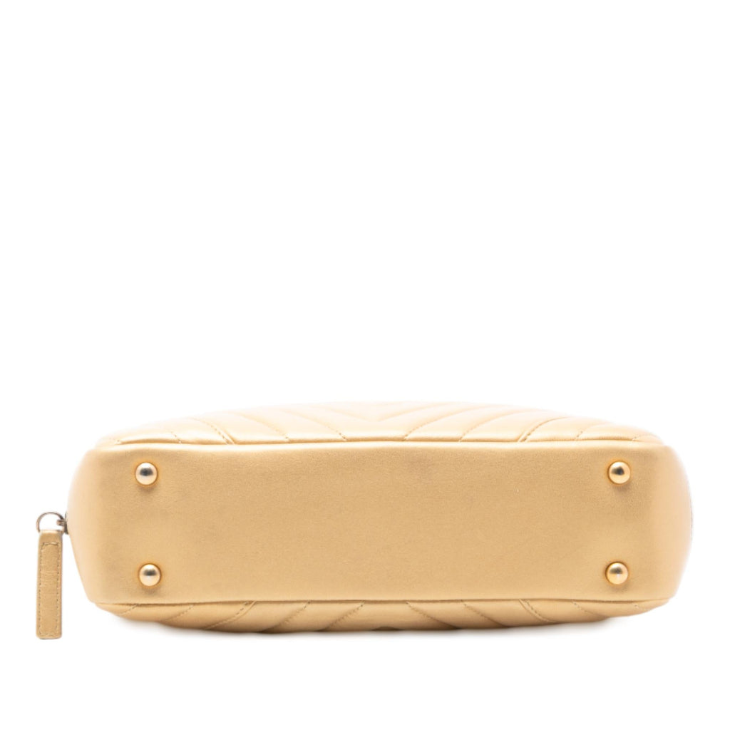 Chanel CC Chevron Lambskin Camera Shoulder Bag