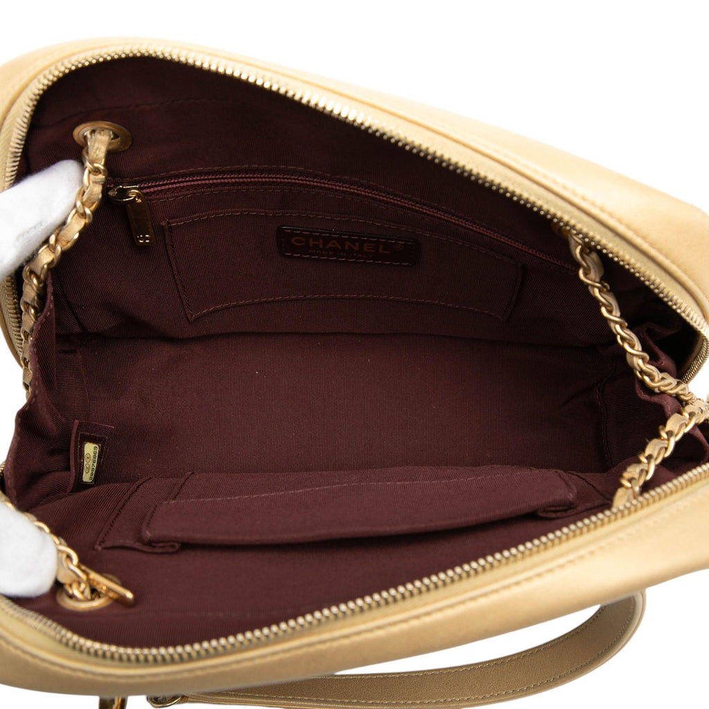 Chanel CC Chevron Lambskin Camera Shoulder Bag